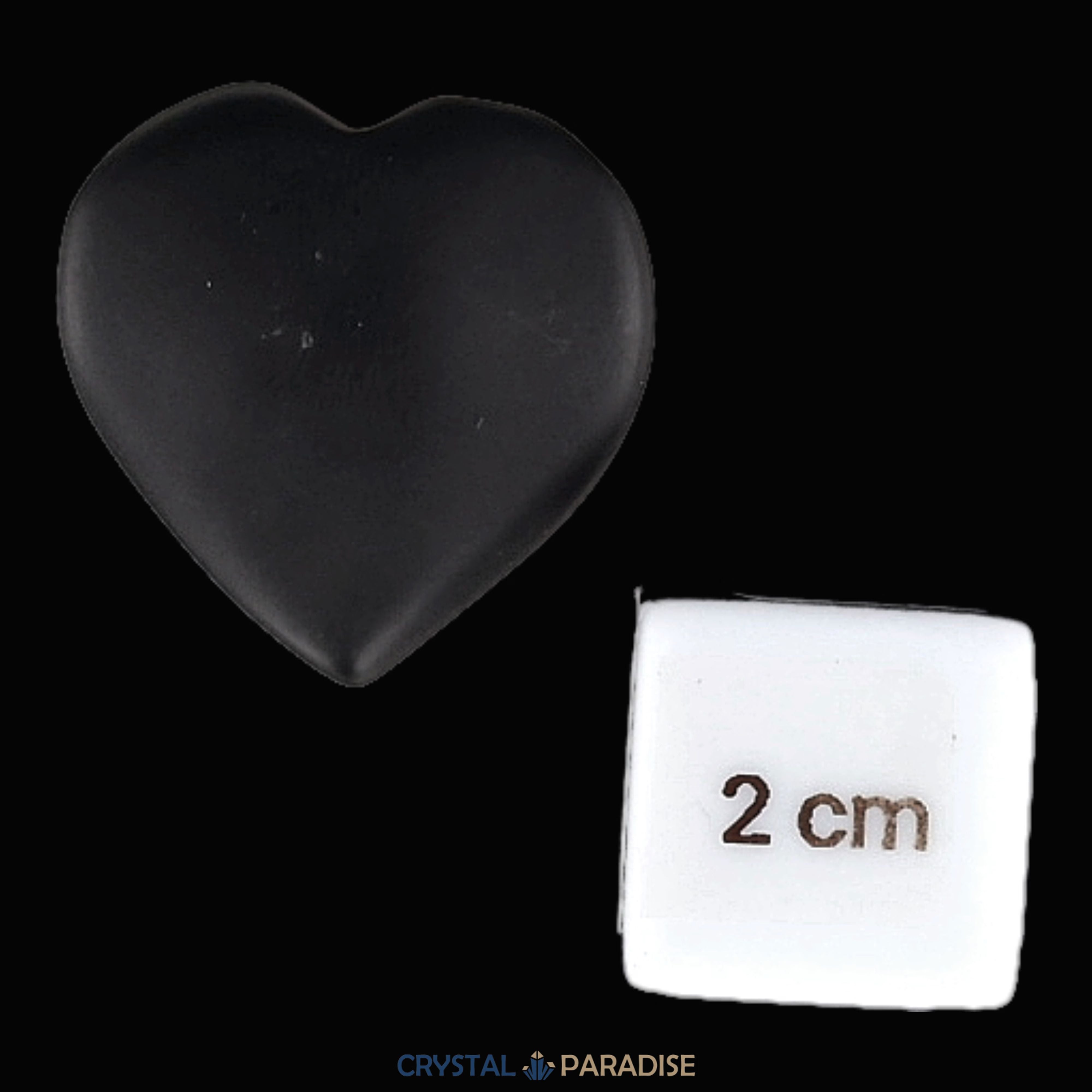 Shungit Herz 3 cm – Ansicht 2