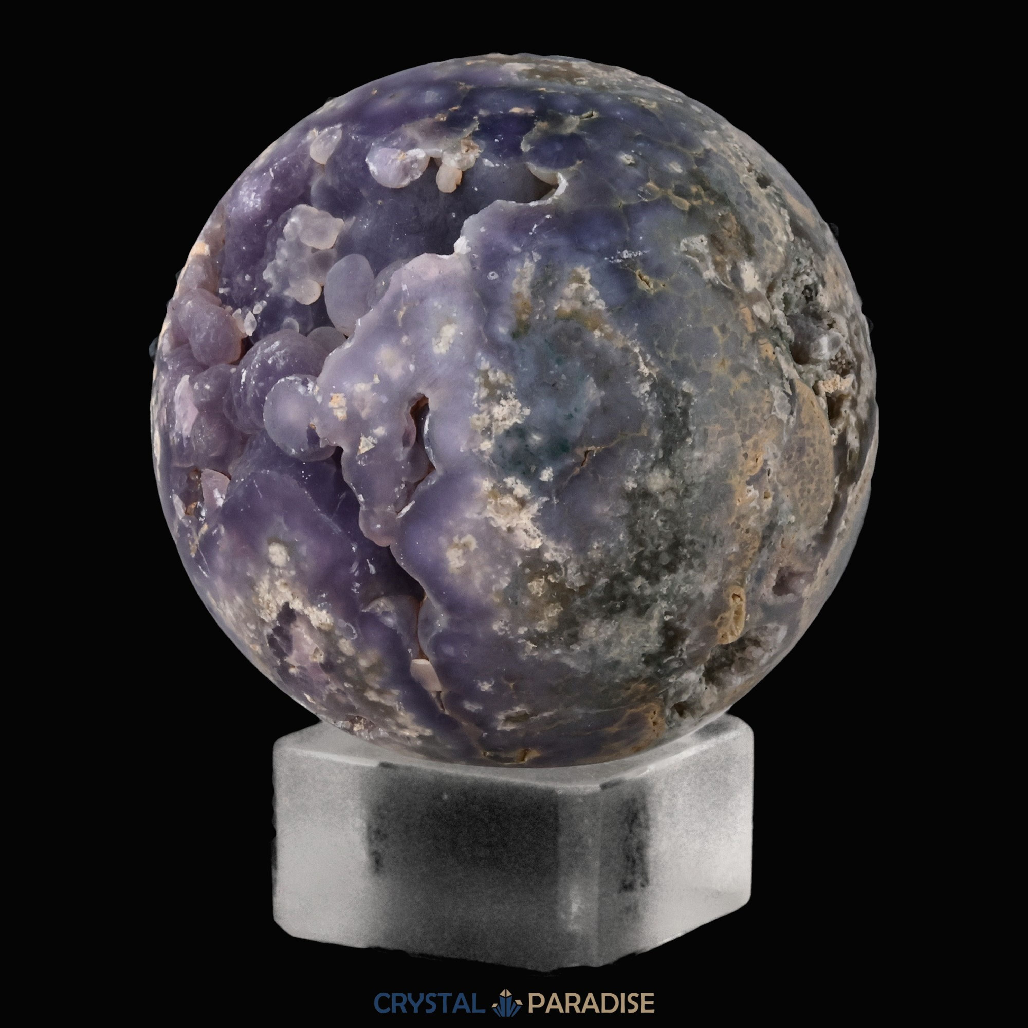 Trauben Achat Druzy Kugeln aus Indonesien (365g) – Ansicht 5
