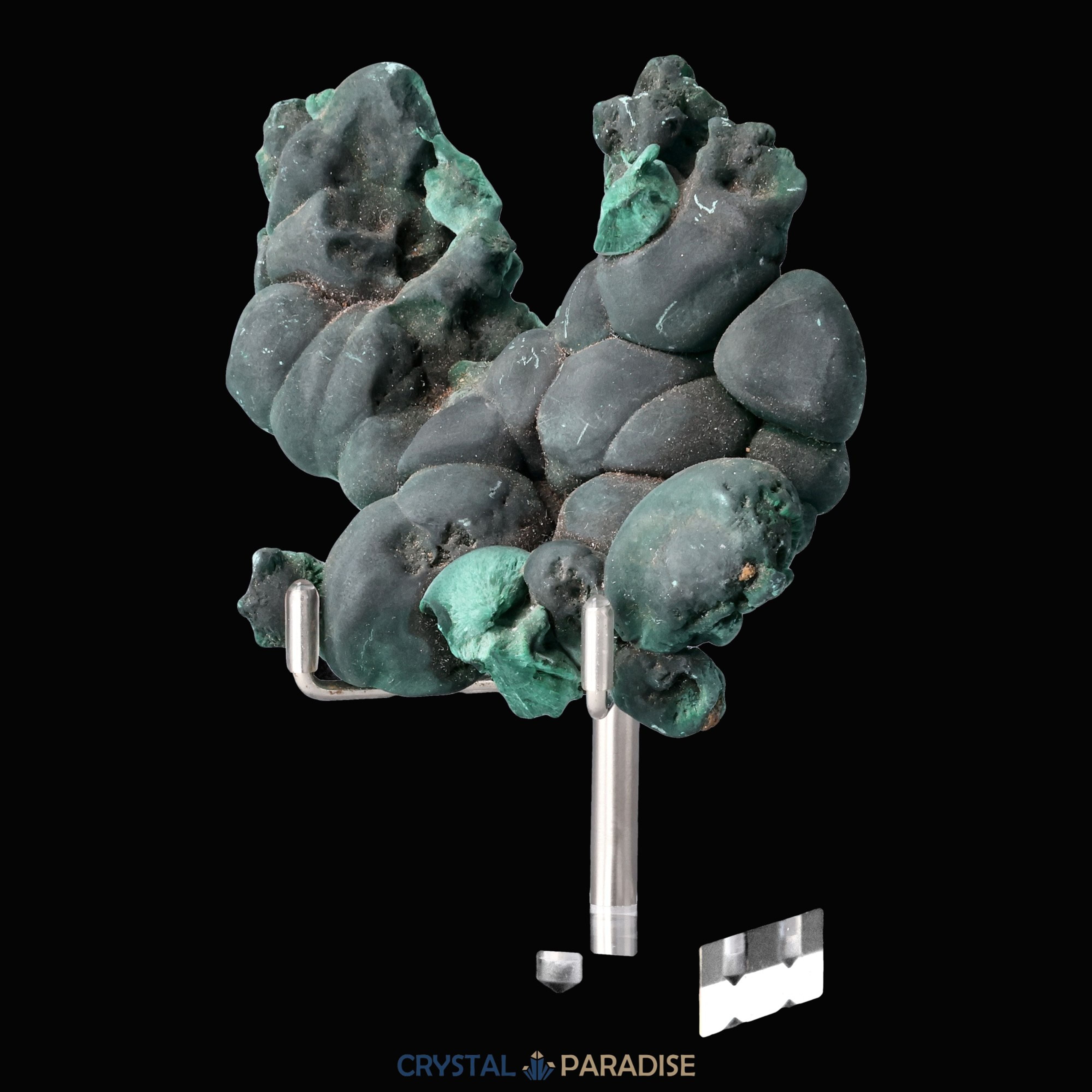 Velvet Malachit Stufe aus der Tantara Mine, Kongo (241g) – Ansicht 5