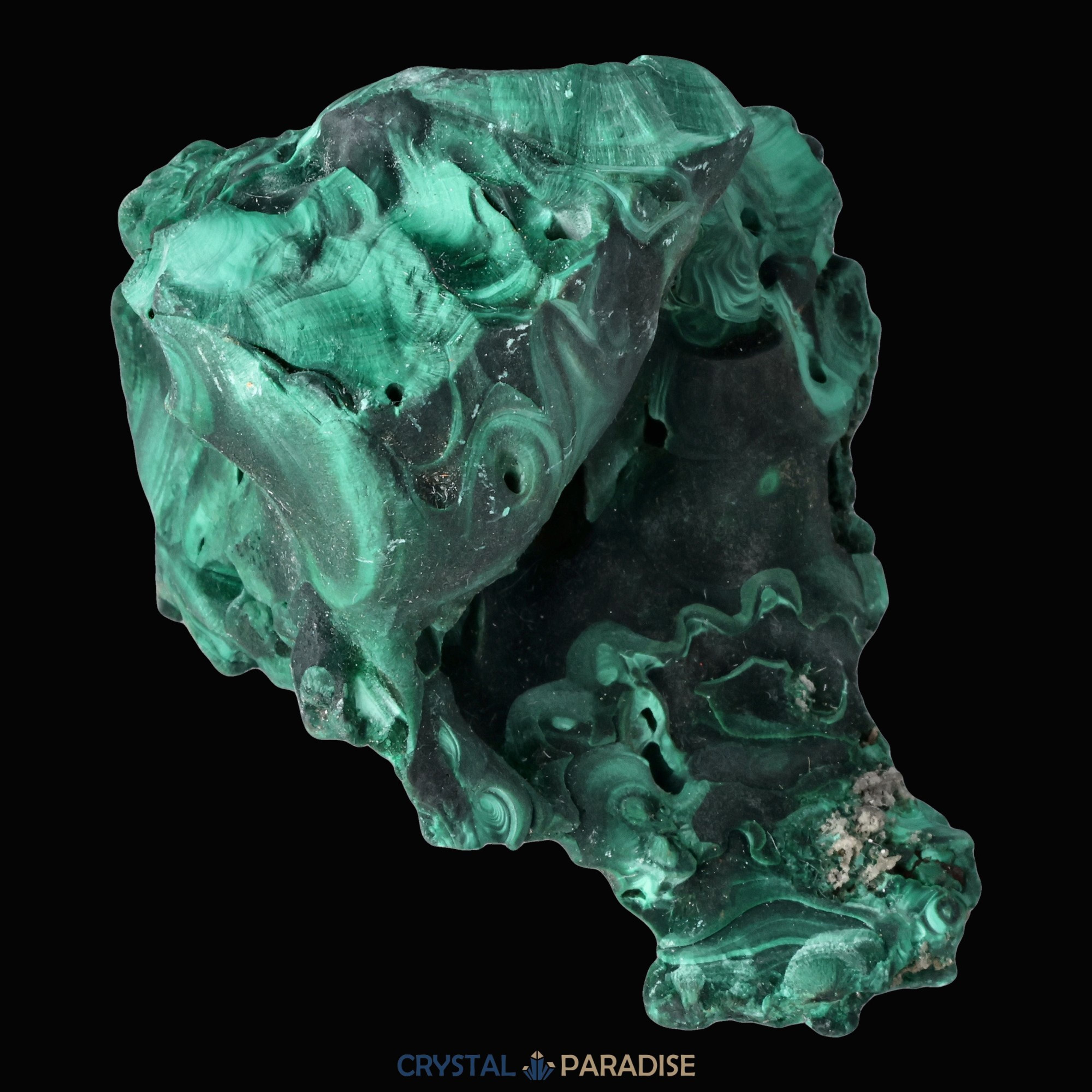 Velvet Malachit Stufe aus der Tantara Mine, Kongo (257g) – Ansicht 11