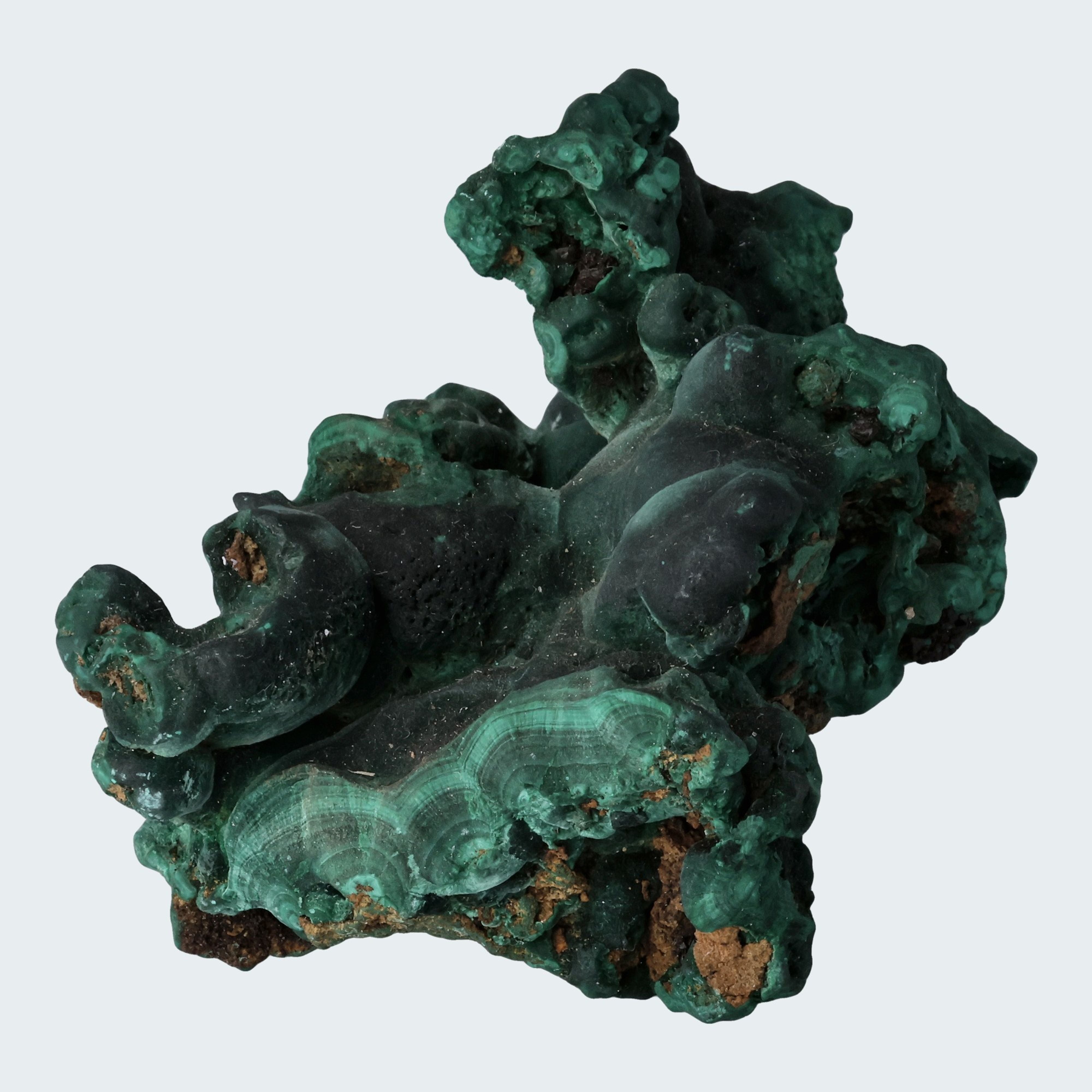 Velvet Malachit Stufe aus der Tantara Mine, Kongo (281g) – Ansicht 2