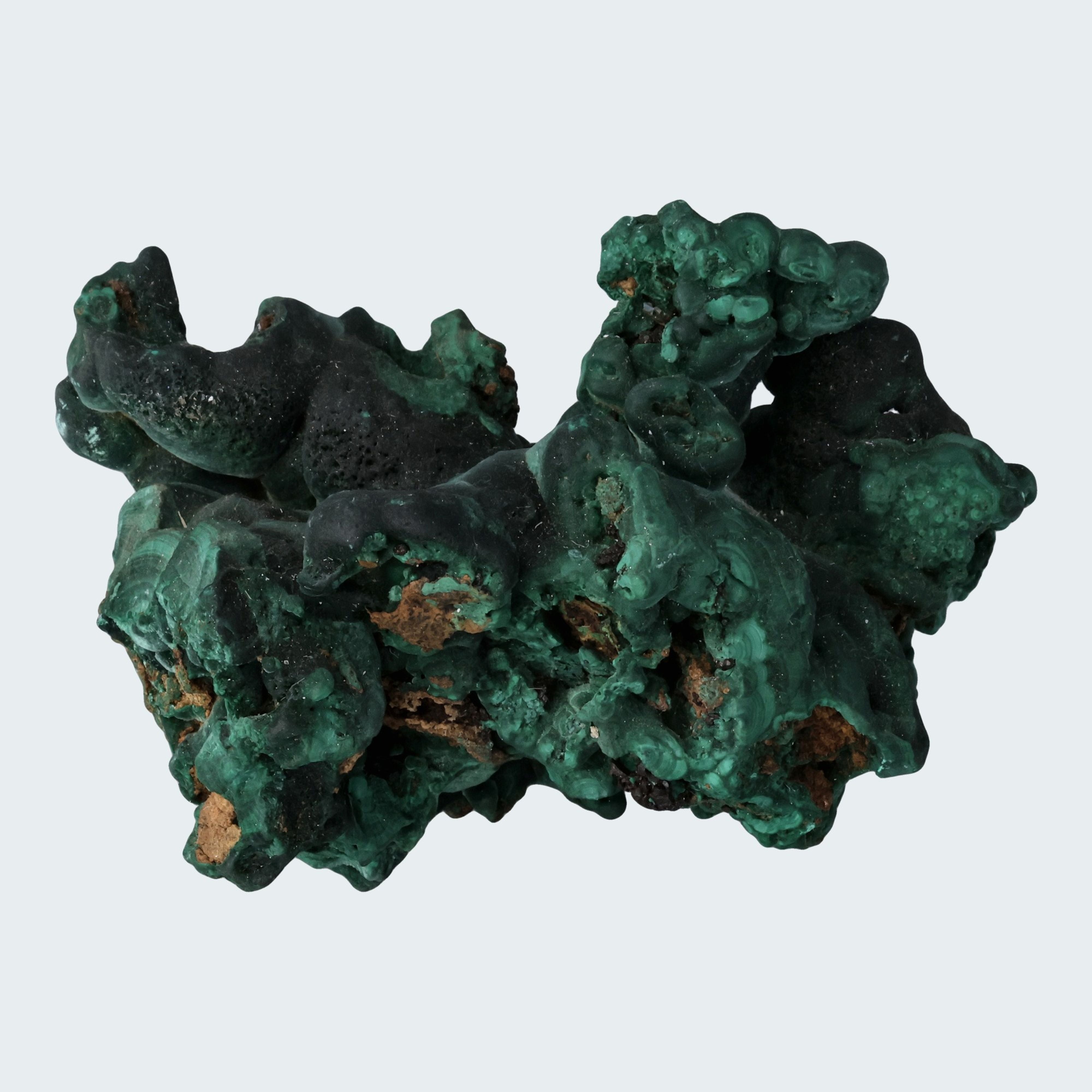 Velvet Malachit Stufe aus der Tantara Mine, Kongo (281g) – Ansicht 3