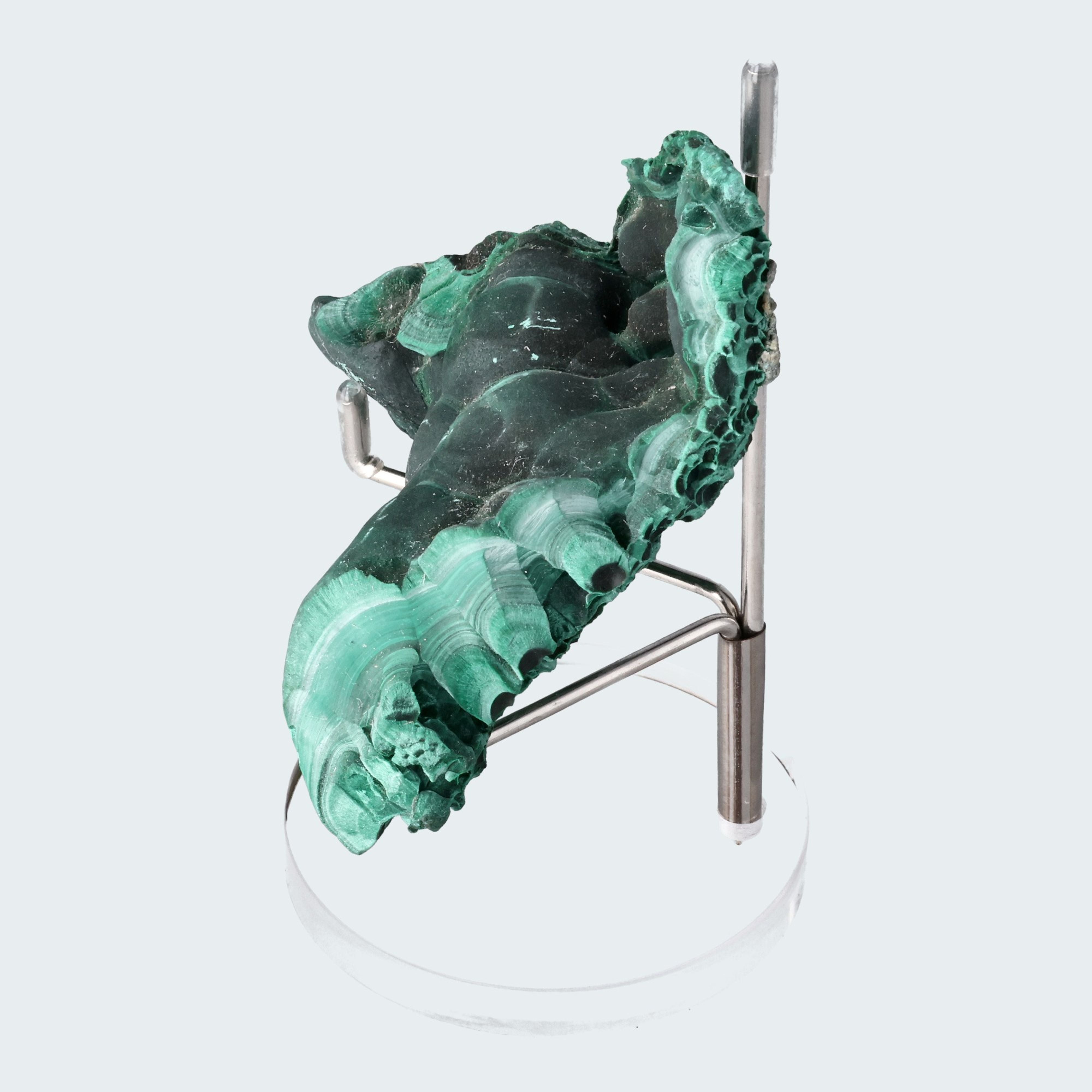 Velvet Malachit Stufe aus der Tantara Mine, Kongo (317g) – Ansicht 3