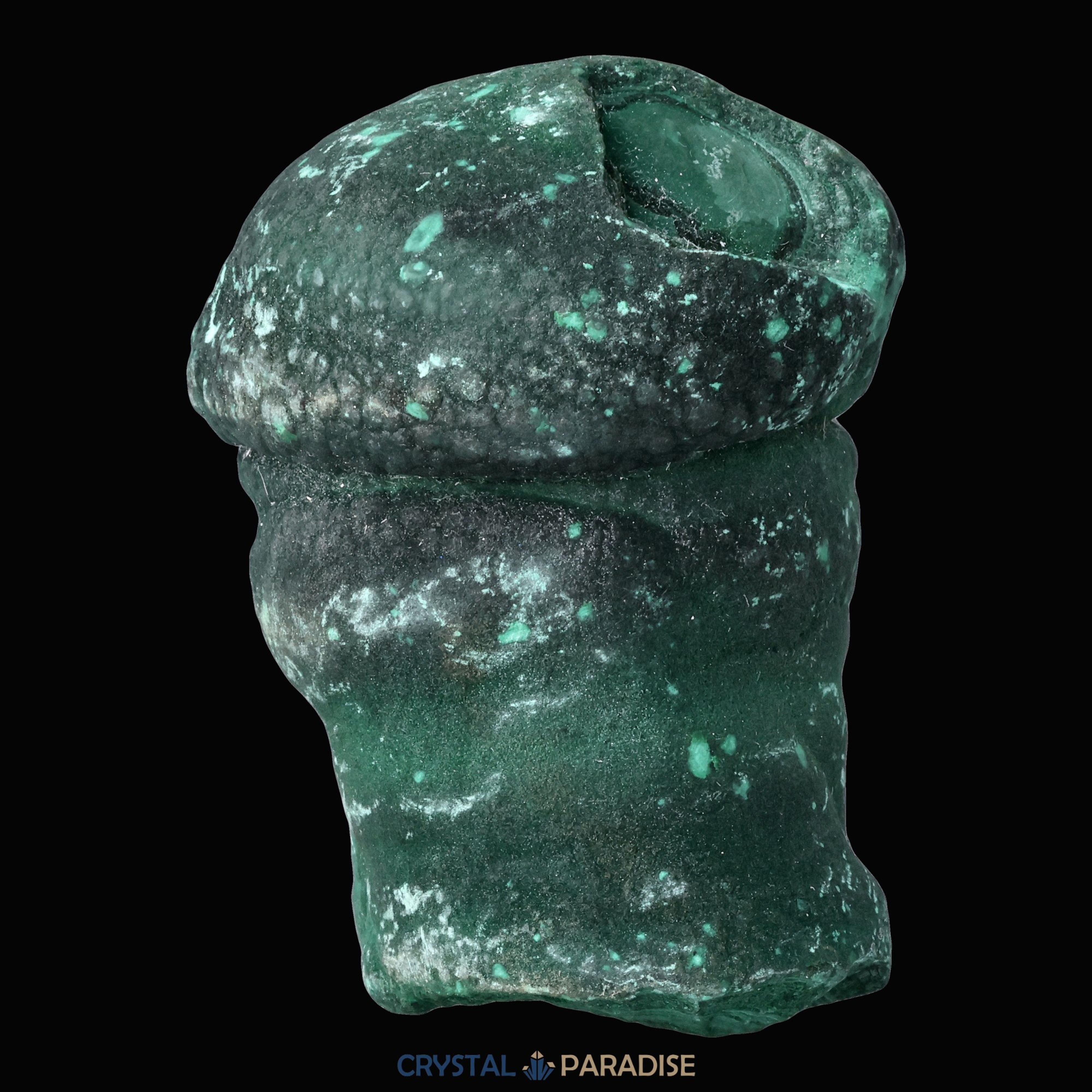 Velvet Malachit Stufe aus der Tantara Mine, Kongo (334g) – Ansicht 13