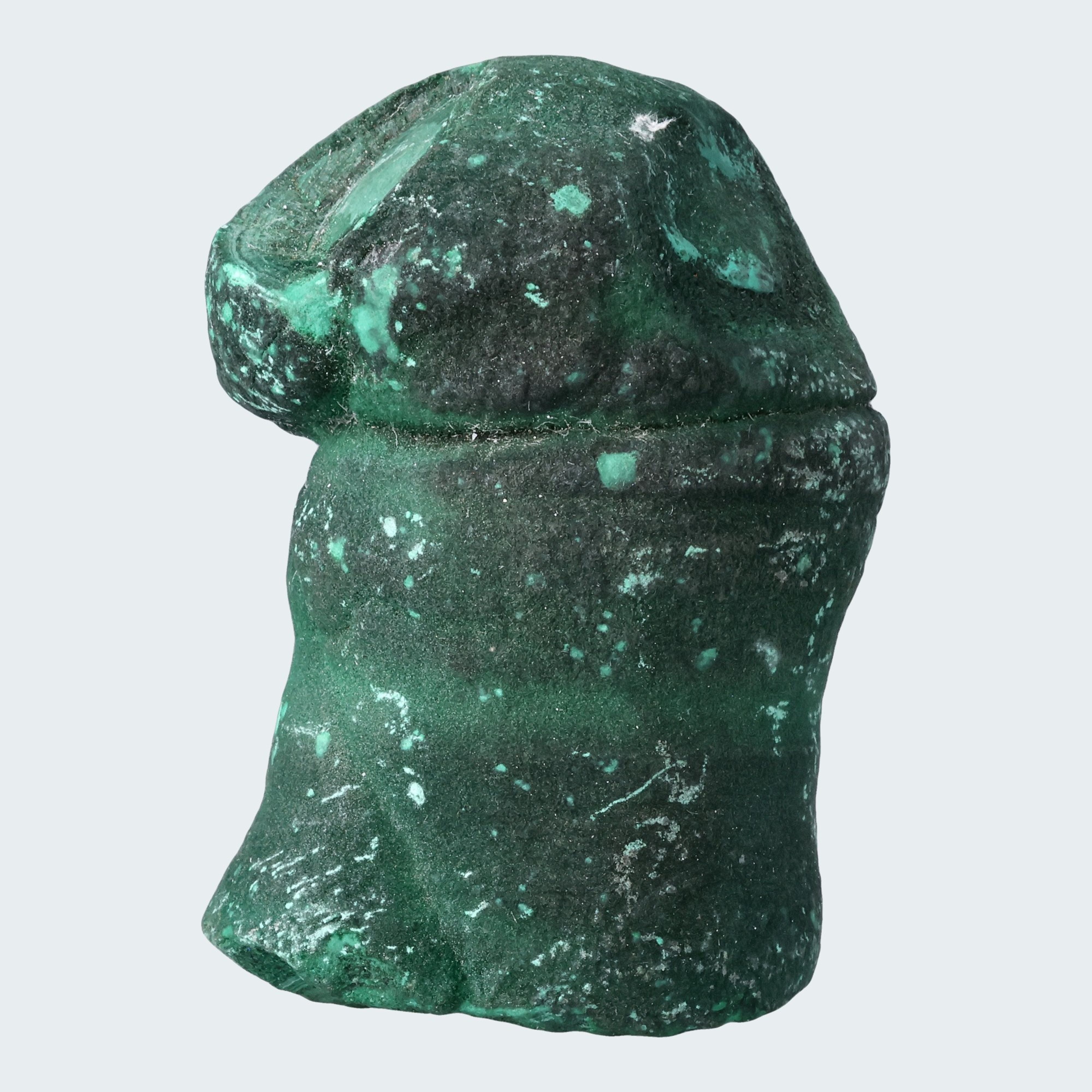 Velvet Malachit Stufe aus der Tantara Mine, Kongo (334g) – Ansicht 3