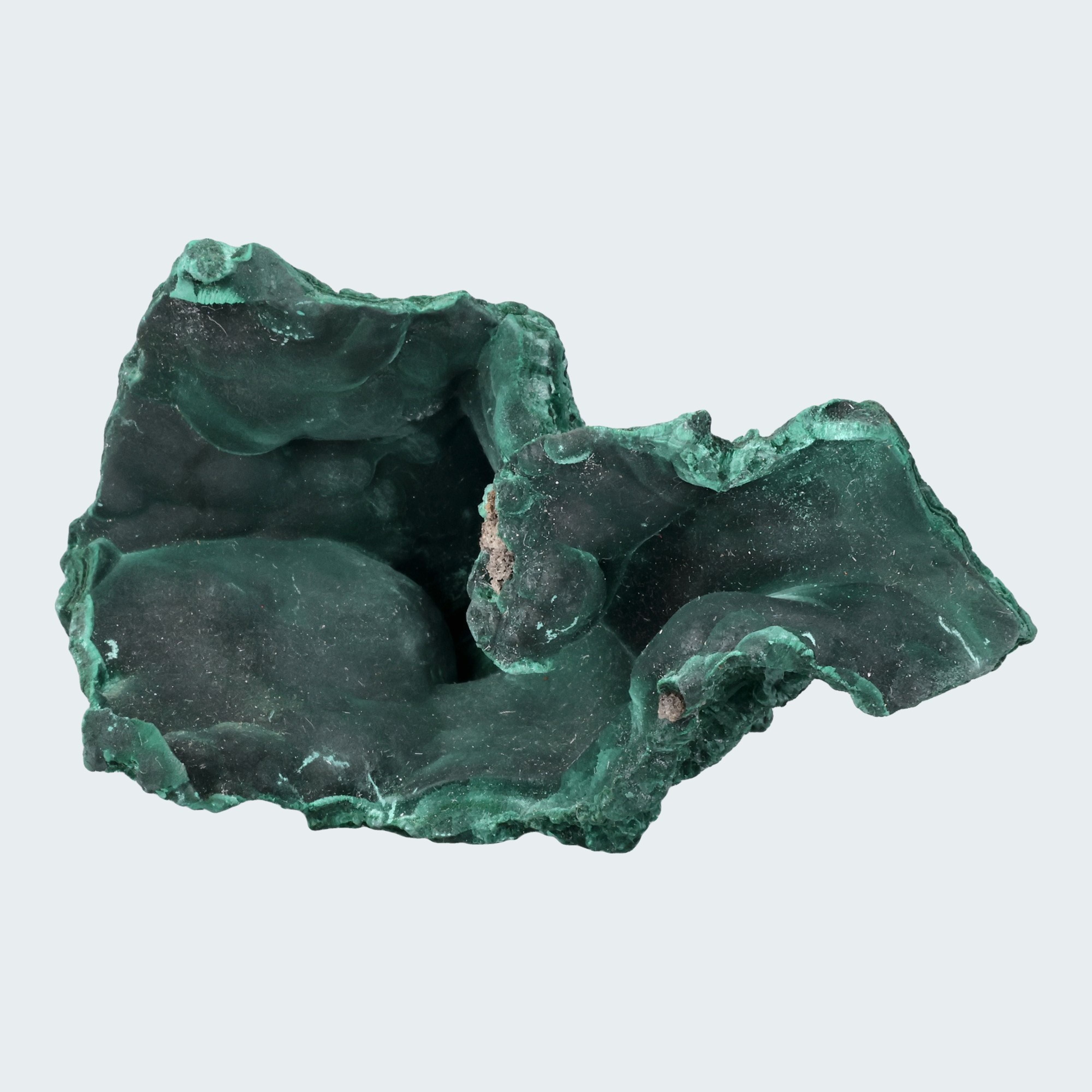 Velvet Malachit Stufe aus der Tantara Mine, Kongo (452g) – Ansicht 11