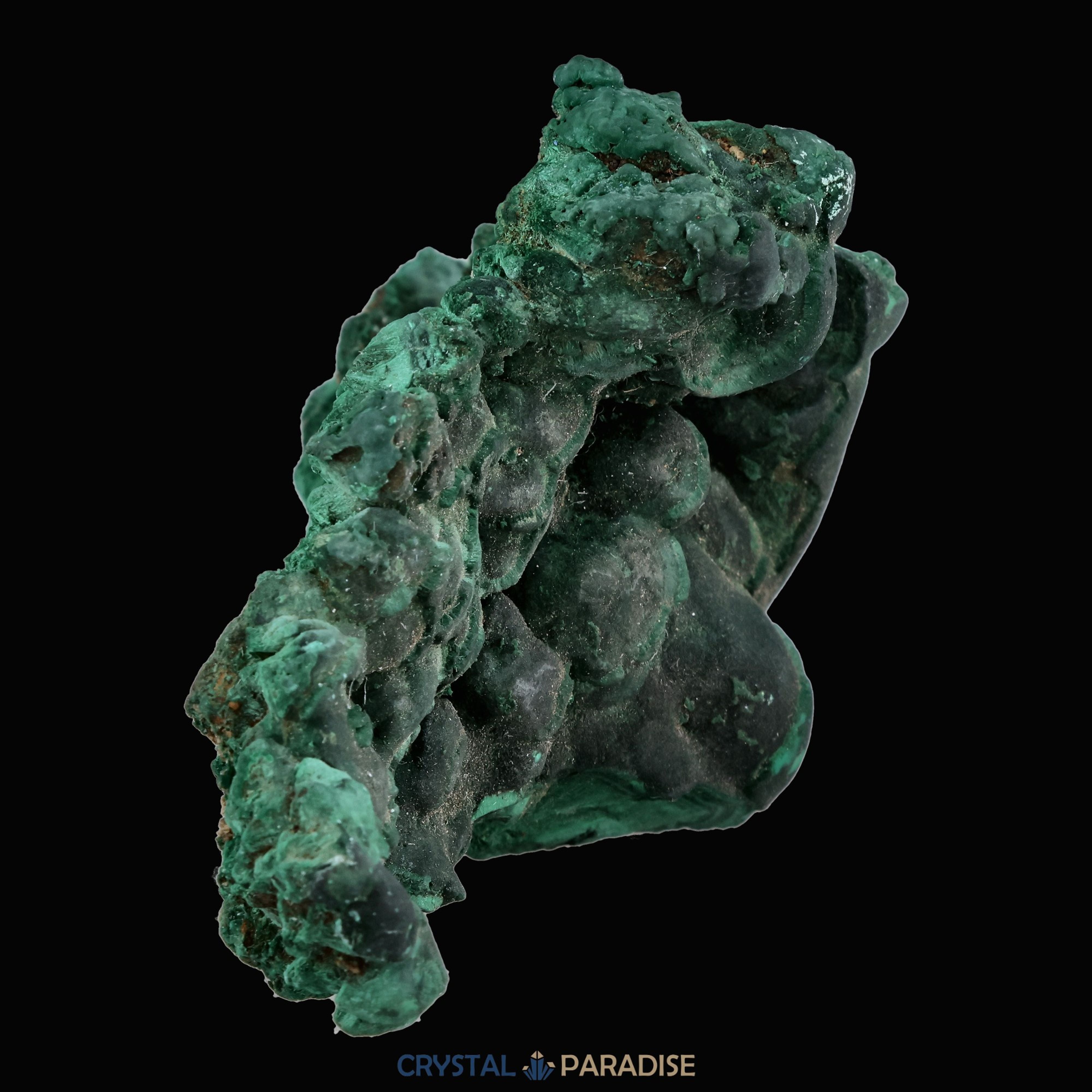 Velvet Samt Malachit Stufe aus der Tantara Mine, Kongo (266g) – Ansicht 9