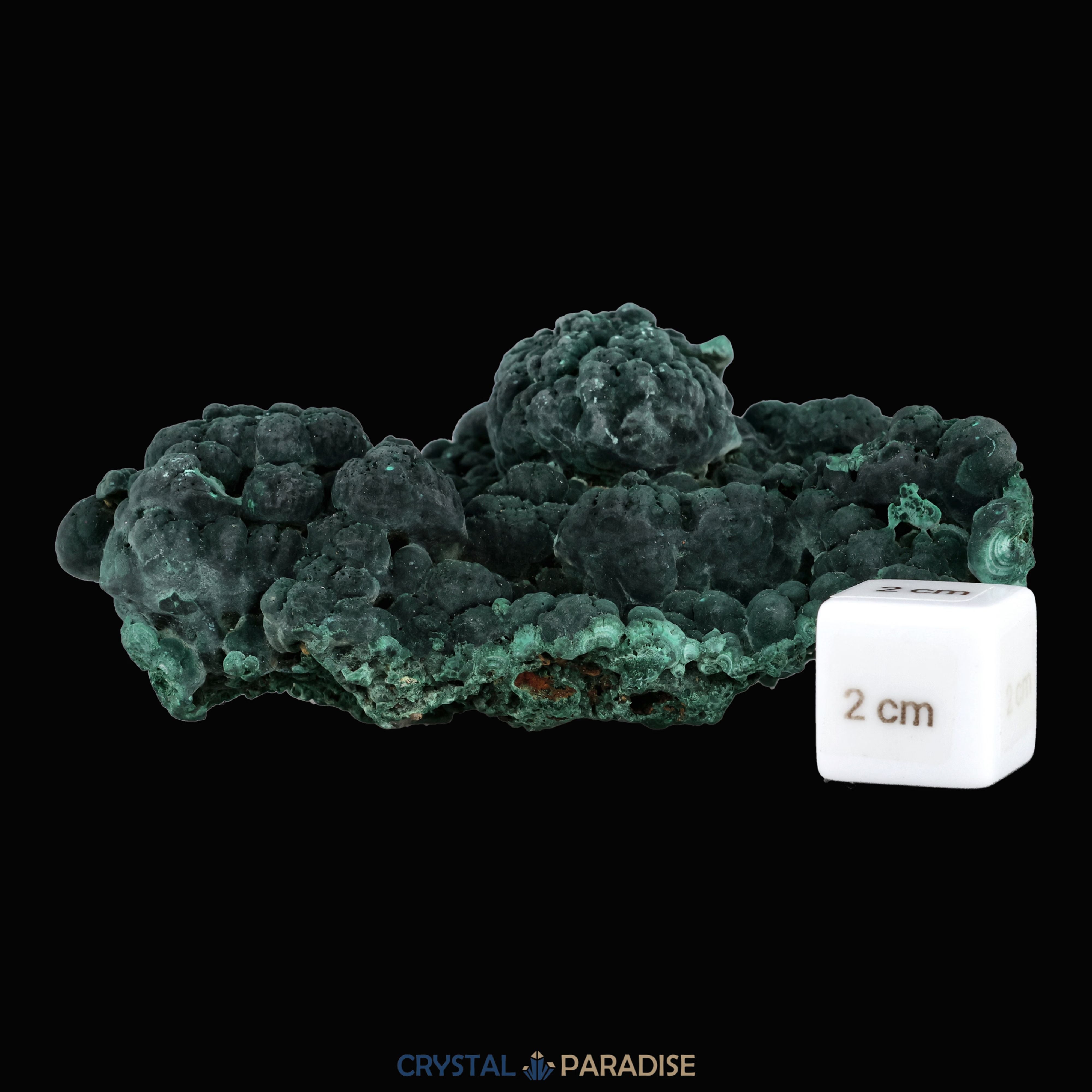 Velvet Samt Malachit Stufe aus der Tantara Mine, Kongo (340g) – Ansicht 8