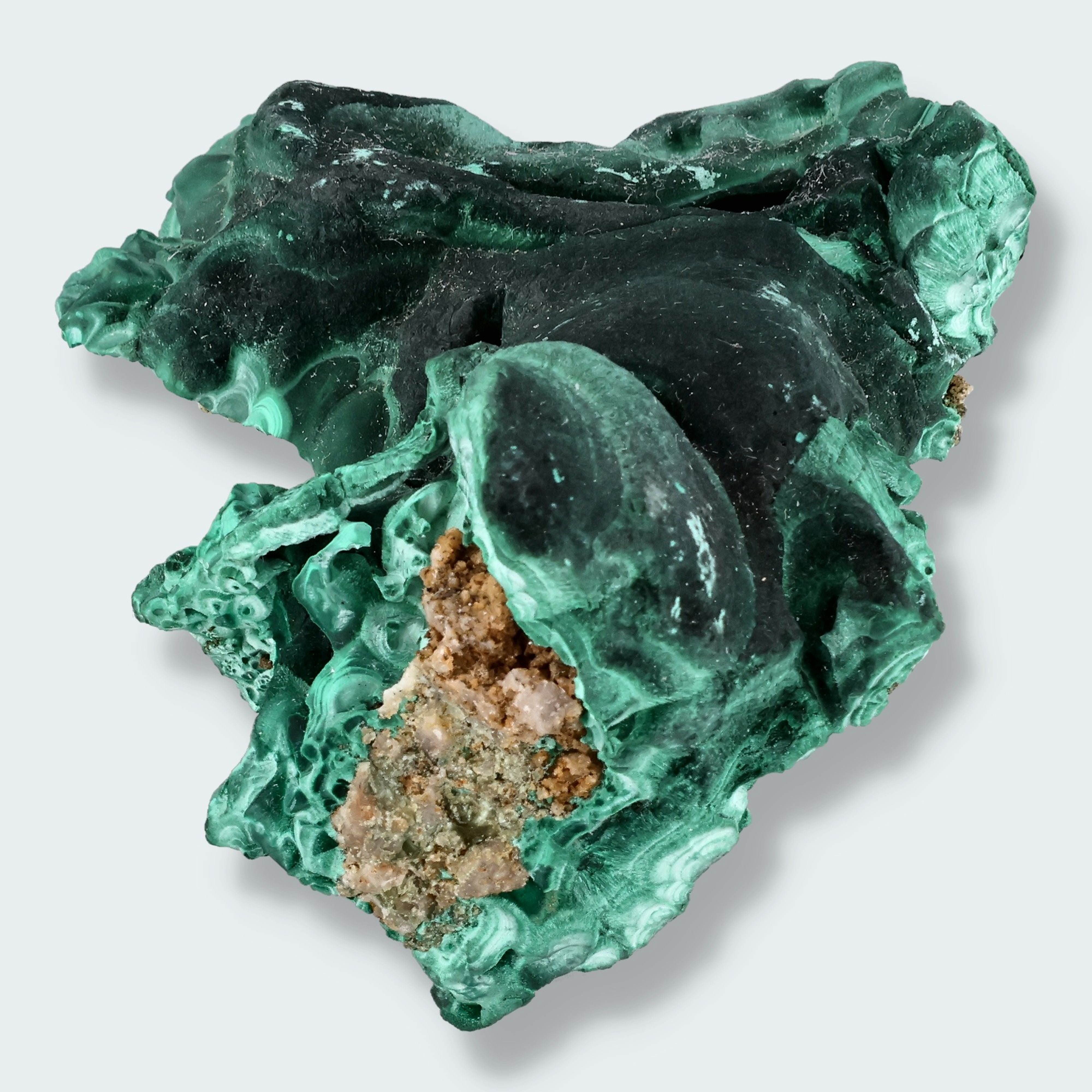 Velvet Samt Malachit Stufe aus der Tantara Mine, Kongo (343g) – Ansicht 3