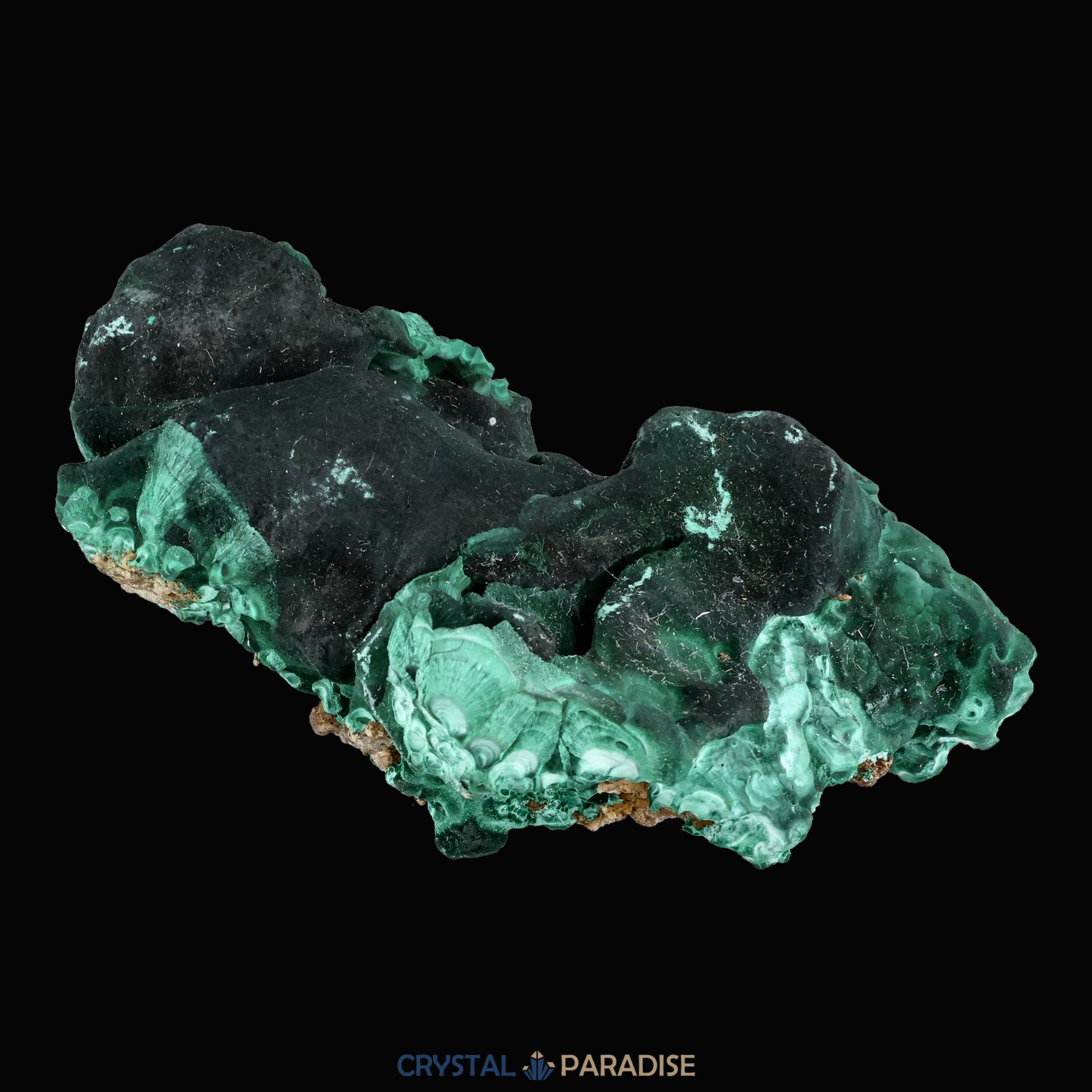 Velvet Samt Malachit Stufe aus der Tantara Mine, Kongo (343g) – Ansicht 8
