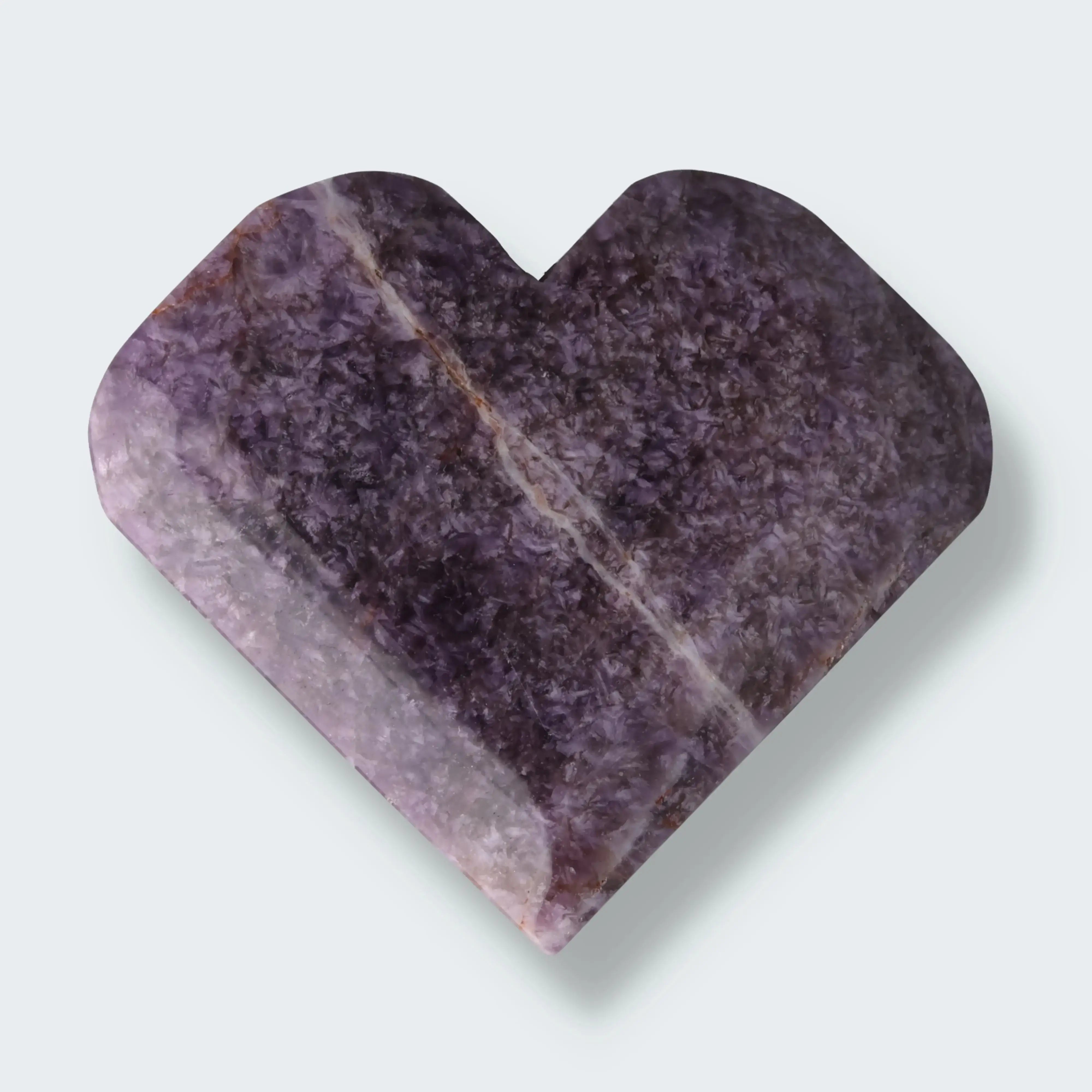 Dreamy Amethystquarz Herz aus Sambia (377g)