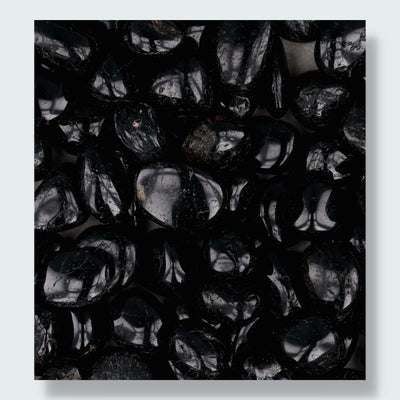 Schwarzer Schörl Turmalin Trommelsteine