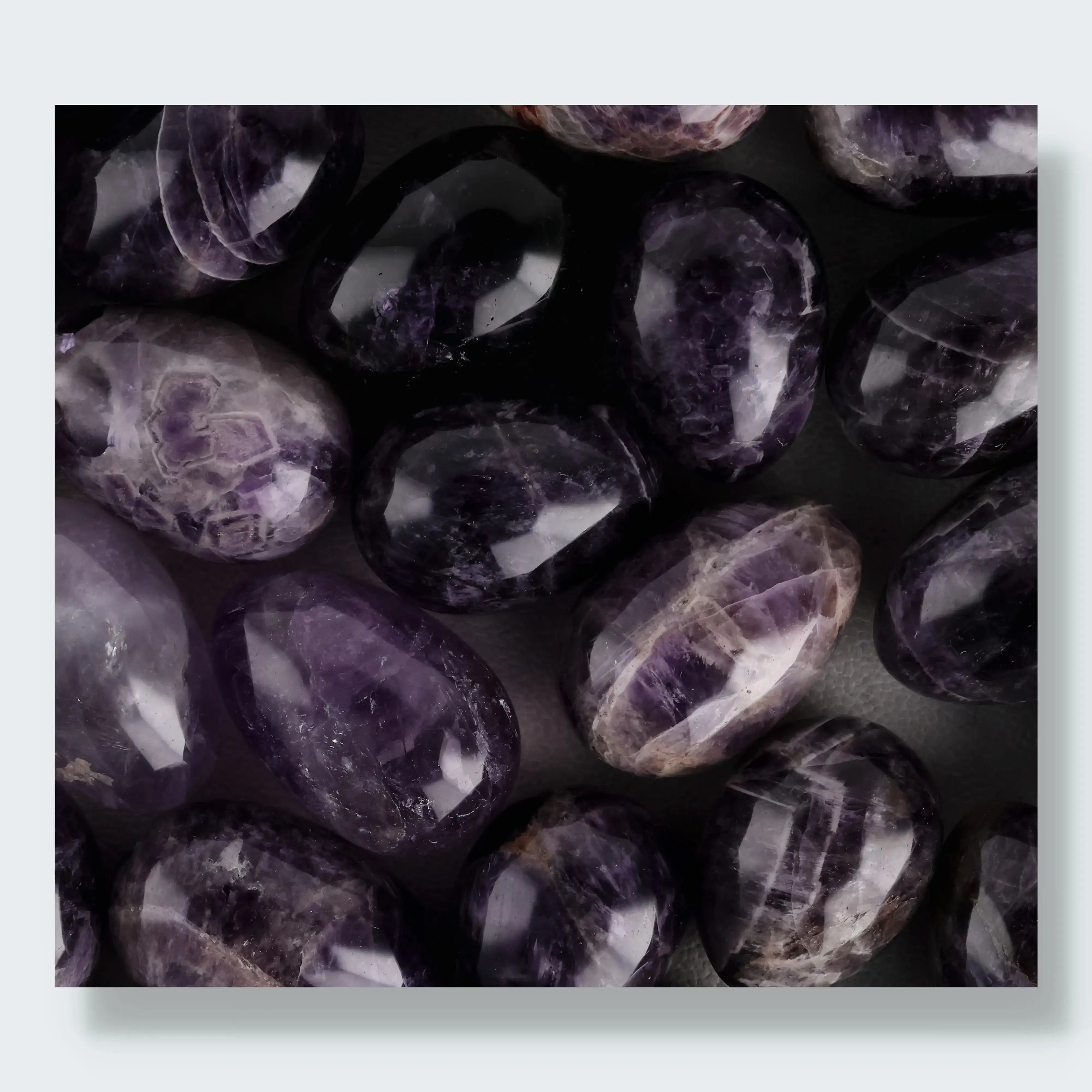 Amethyst Eier ca. 4,5 cm aus Sambia