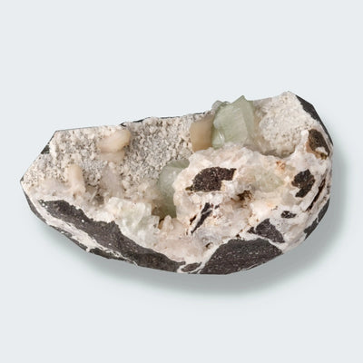 Grüner Apophyllit mit Stilbit XL Cluster aus Indien (2063g)