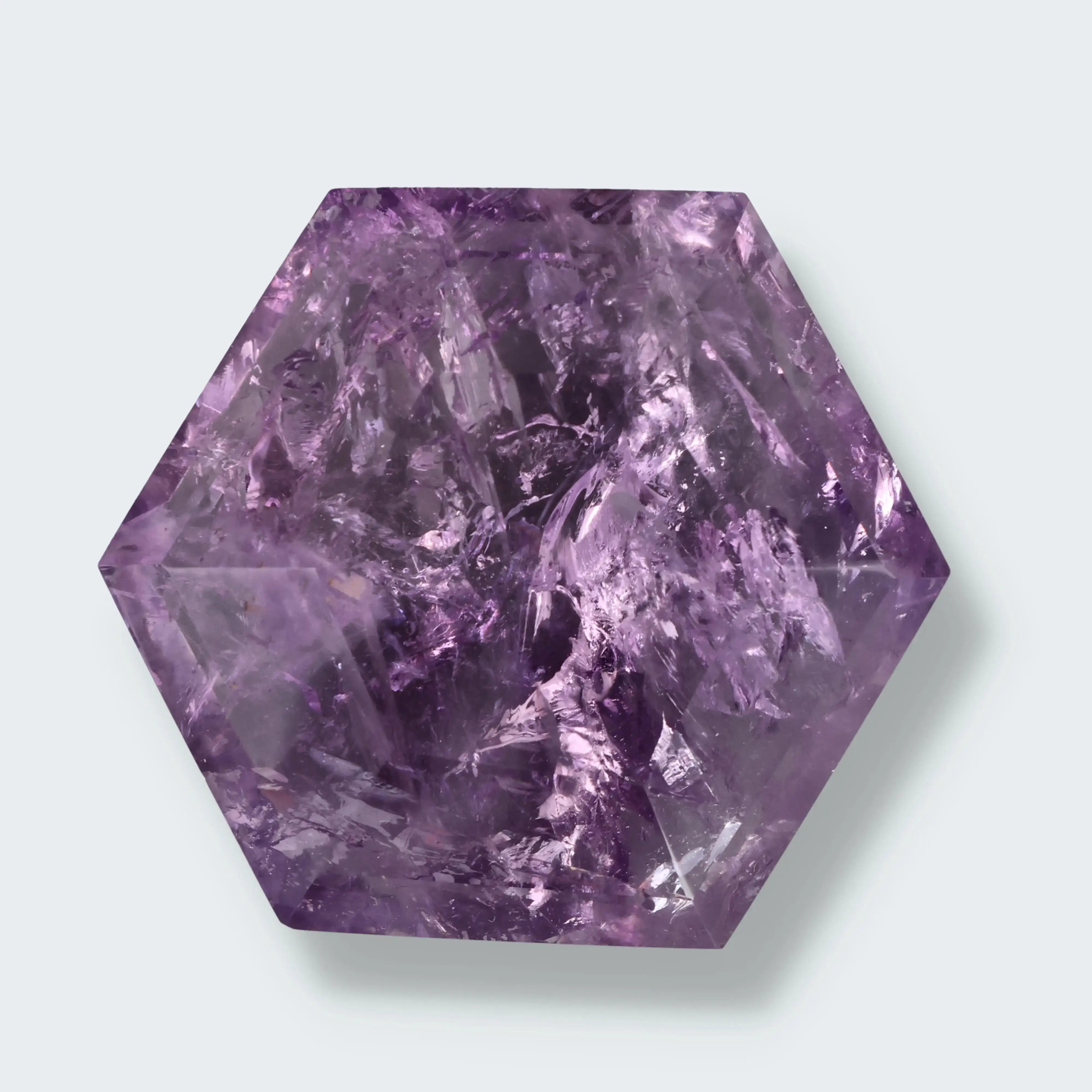 Amethyst Hexagon aus Brasilien (98g-6cm)