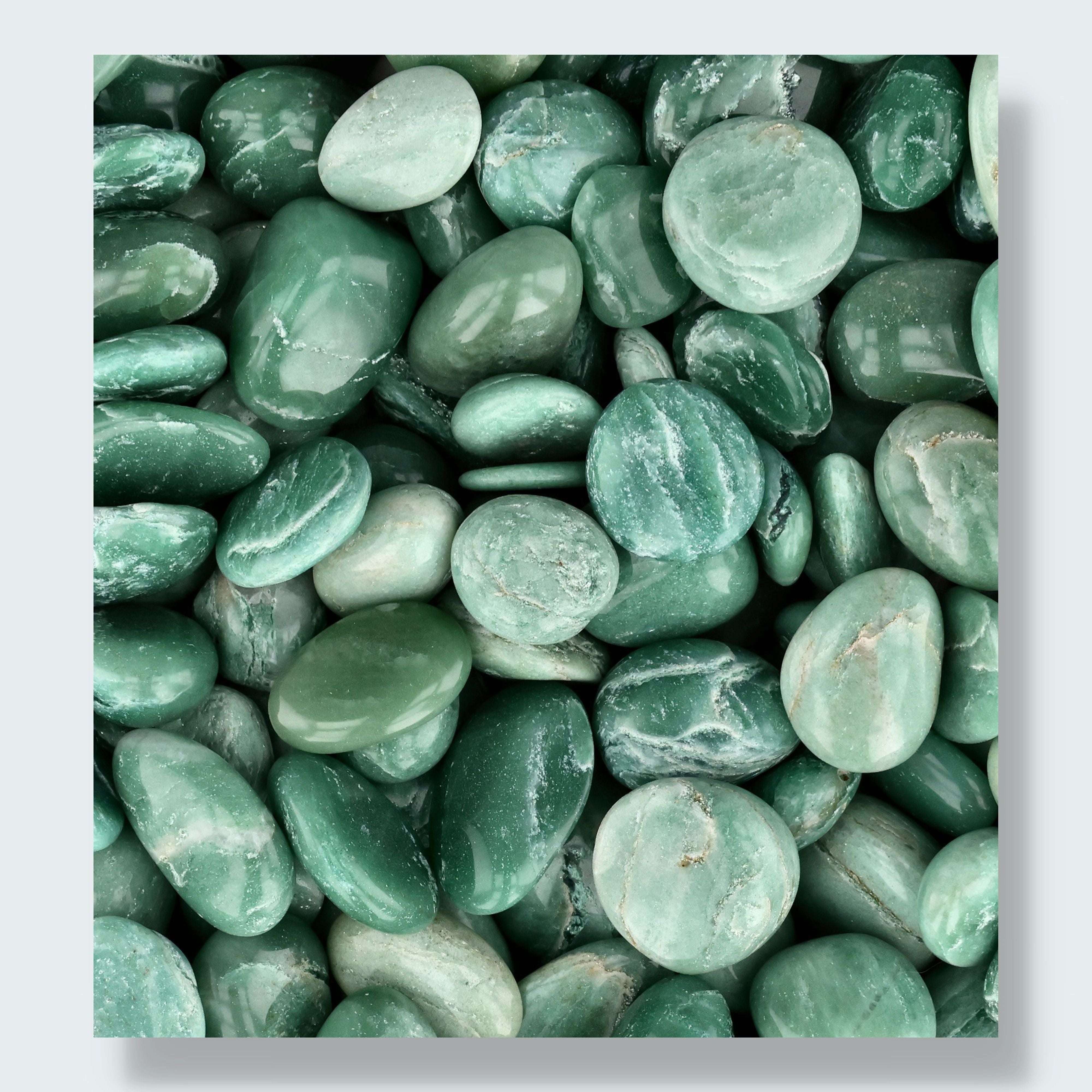 Green Mica Trommelsteine
