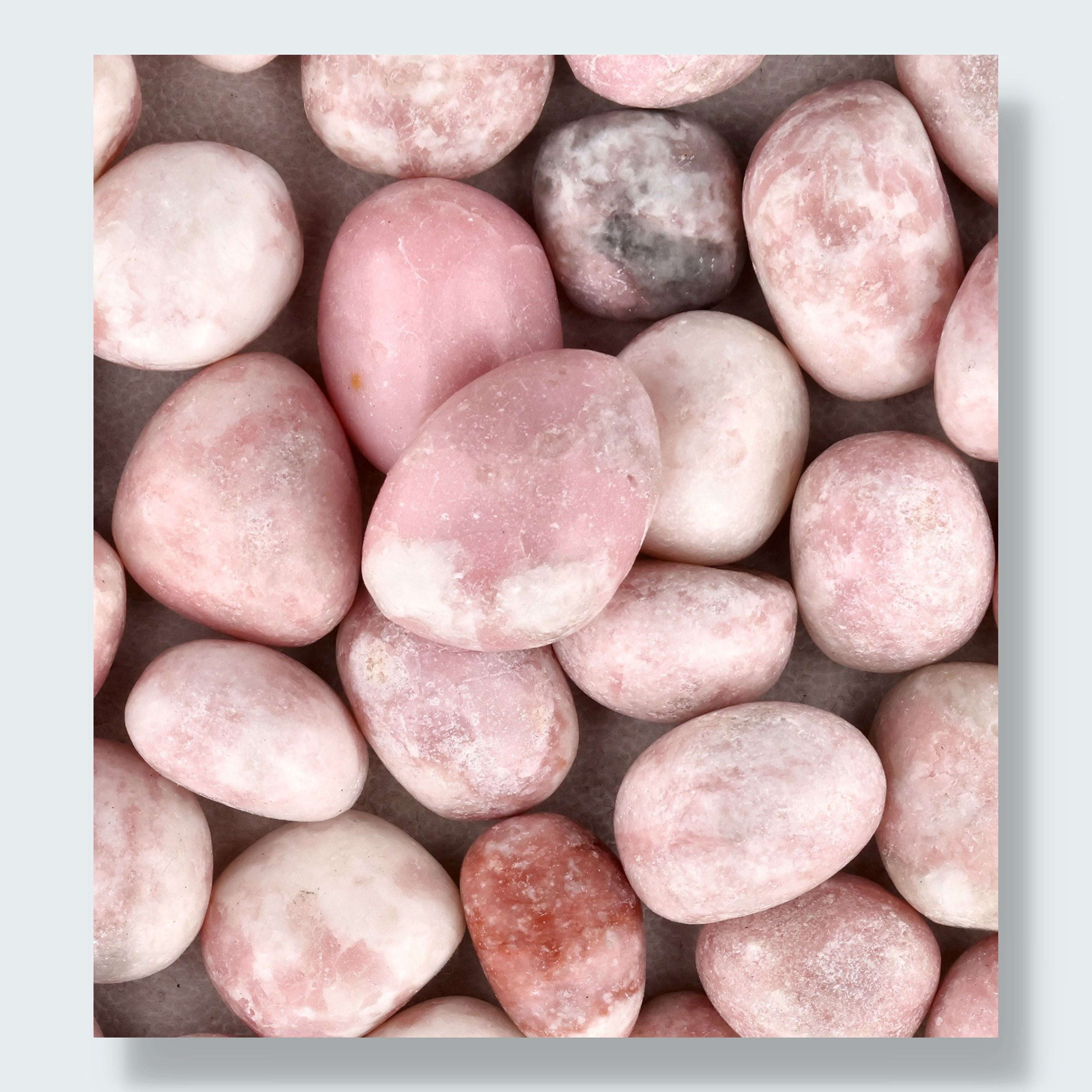 Andenopal rosa Trommelsteine