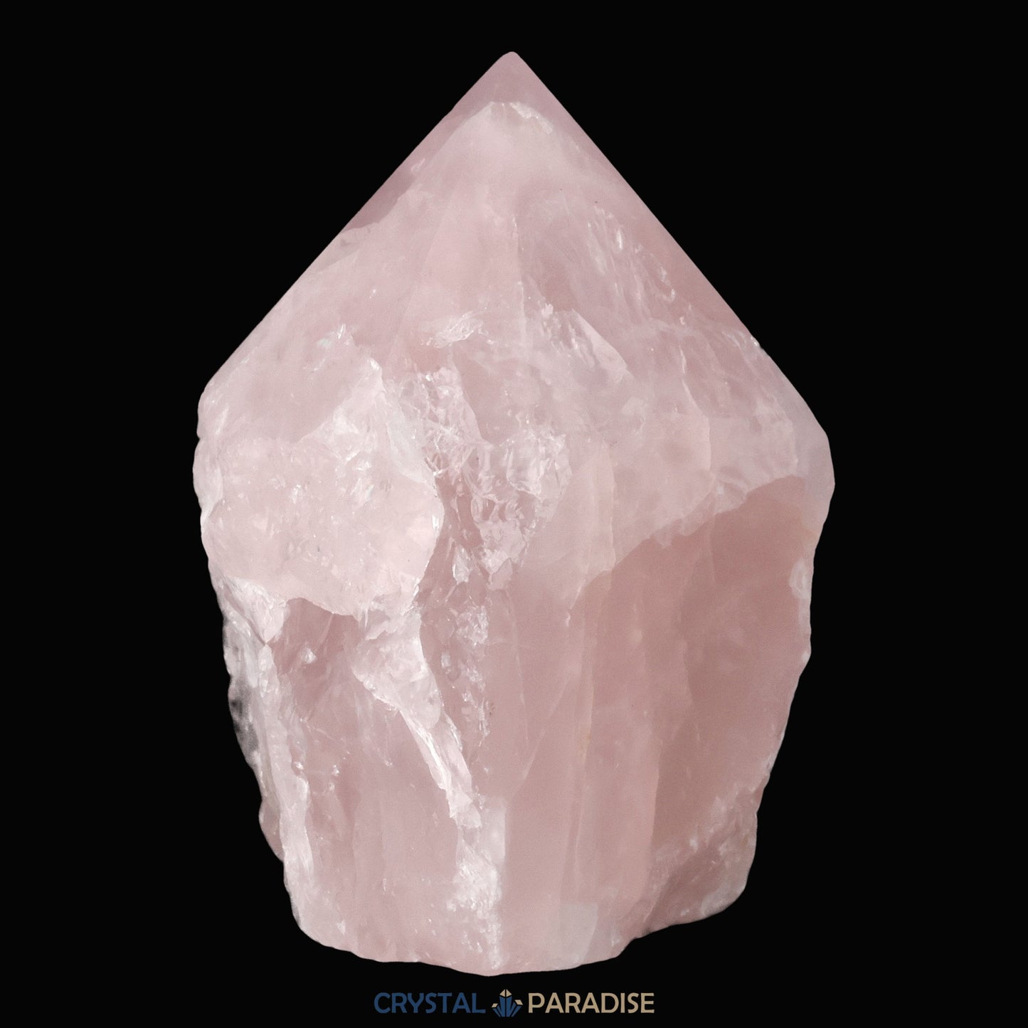 Rosenquarz Spitze aus Brasilien ca. 7 cm - crystal paradise