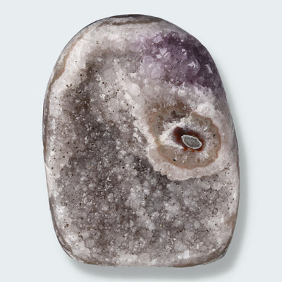 Achatisierter Amethyst Druse aus Uruguay (435g)