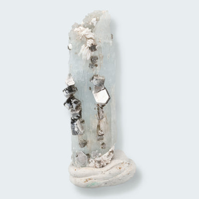 Aquamarin Kristall mit Albit aus Pakistan (35g)