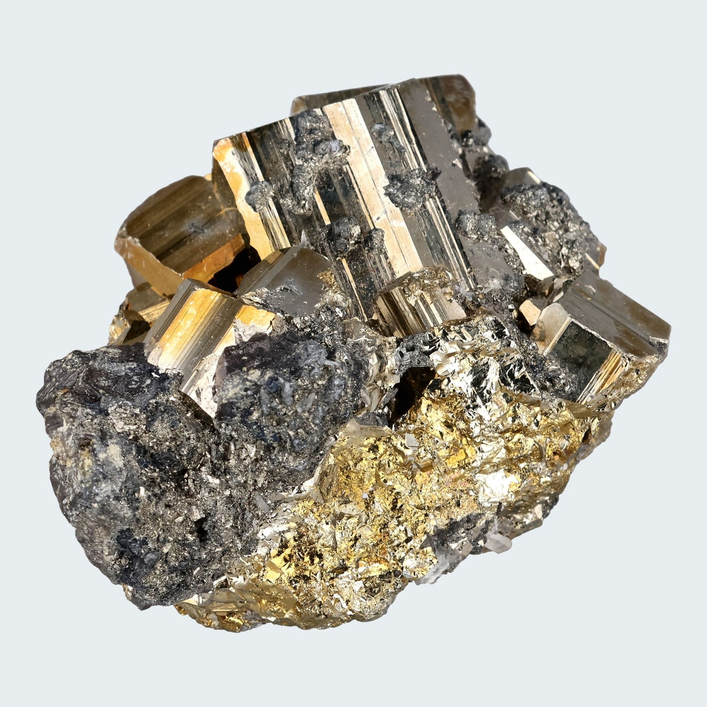 Regenbogen Pyrit aus Indonesien (159g) - crystal paradise