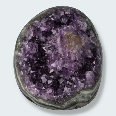 Achatisierte Amethyst Druse aus Uruguay (455g)
