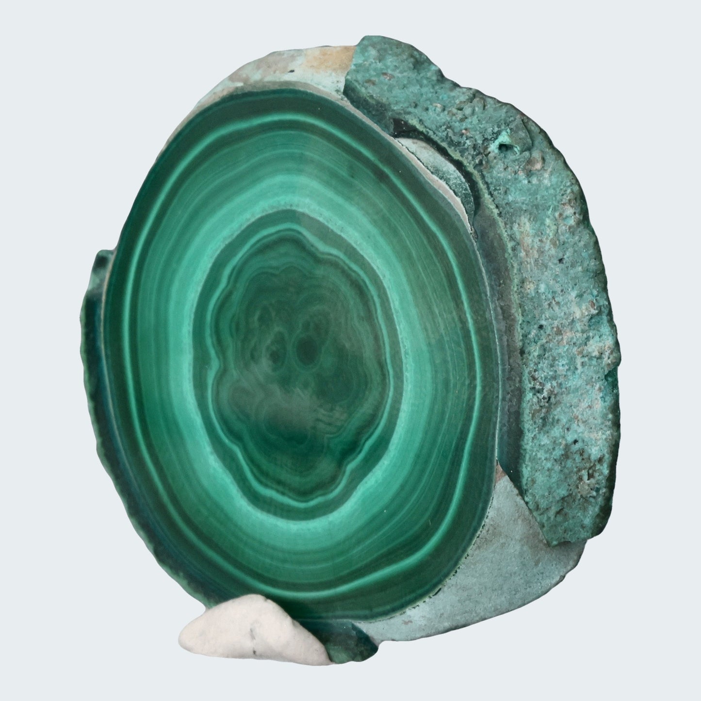 Malachit runde Scheibe aus dem Kongo - crystal paradise