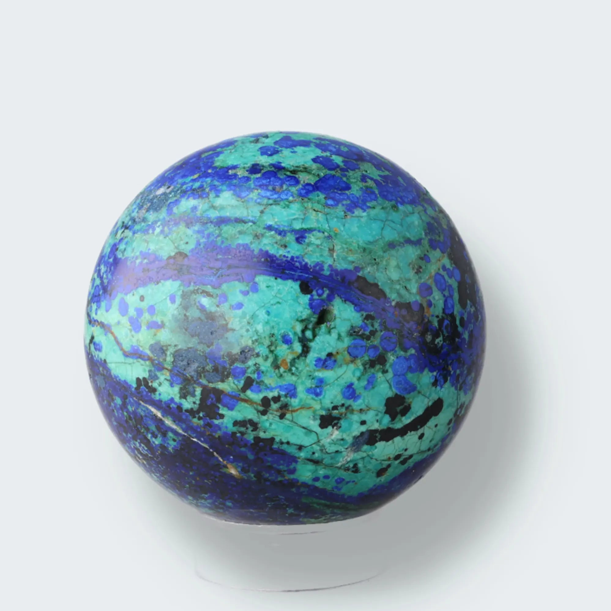 Azurit Malachit Kugel aus Sambia - crystal paradise