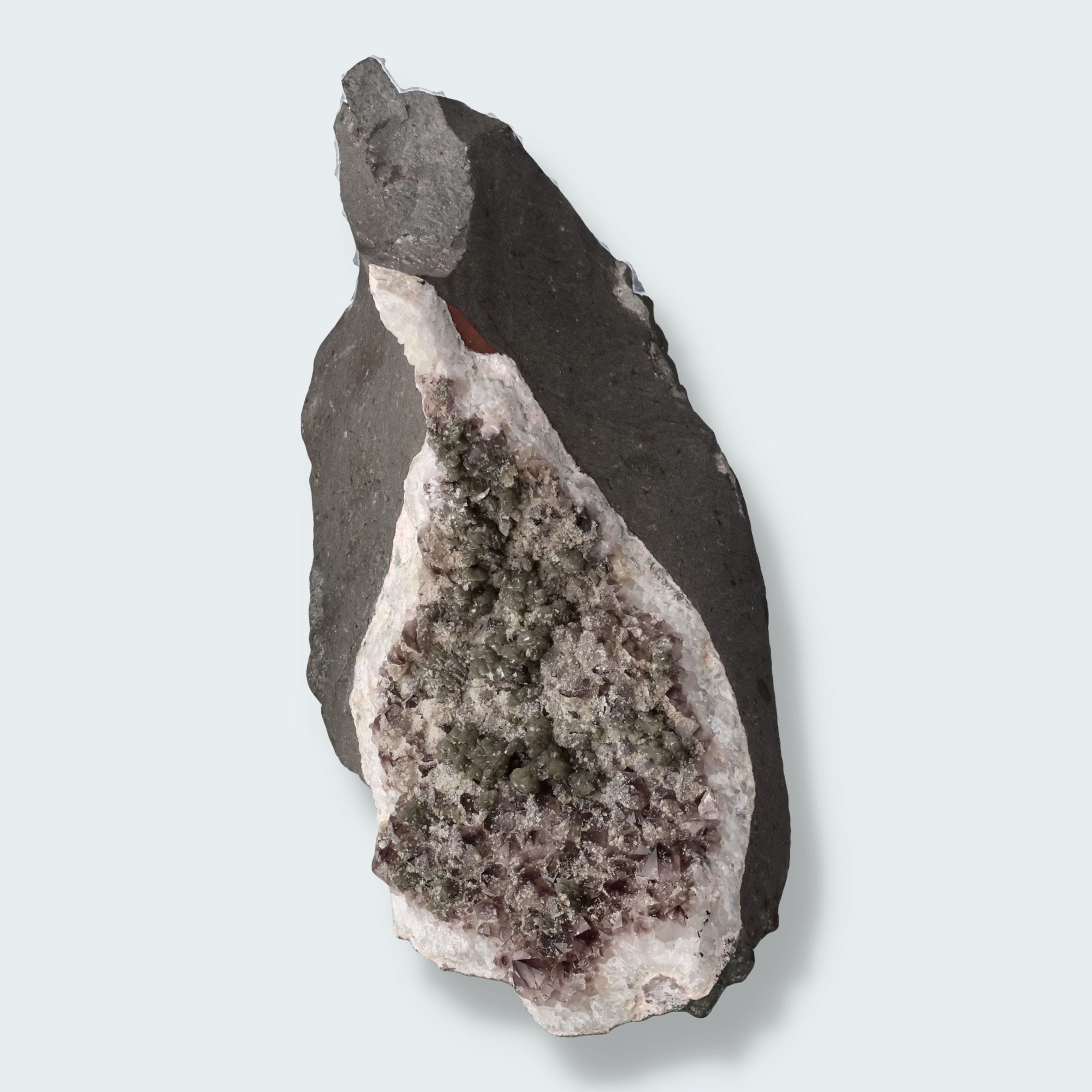 Amethyst und grüner Calcit aus Idar Oberstein (2202g)