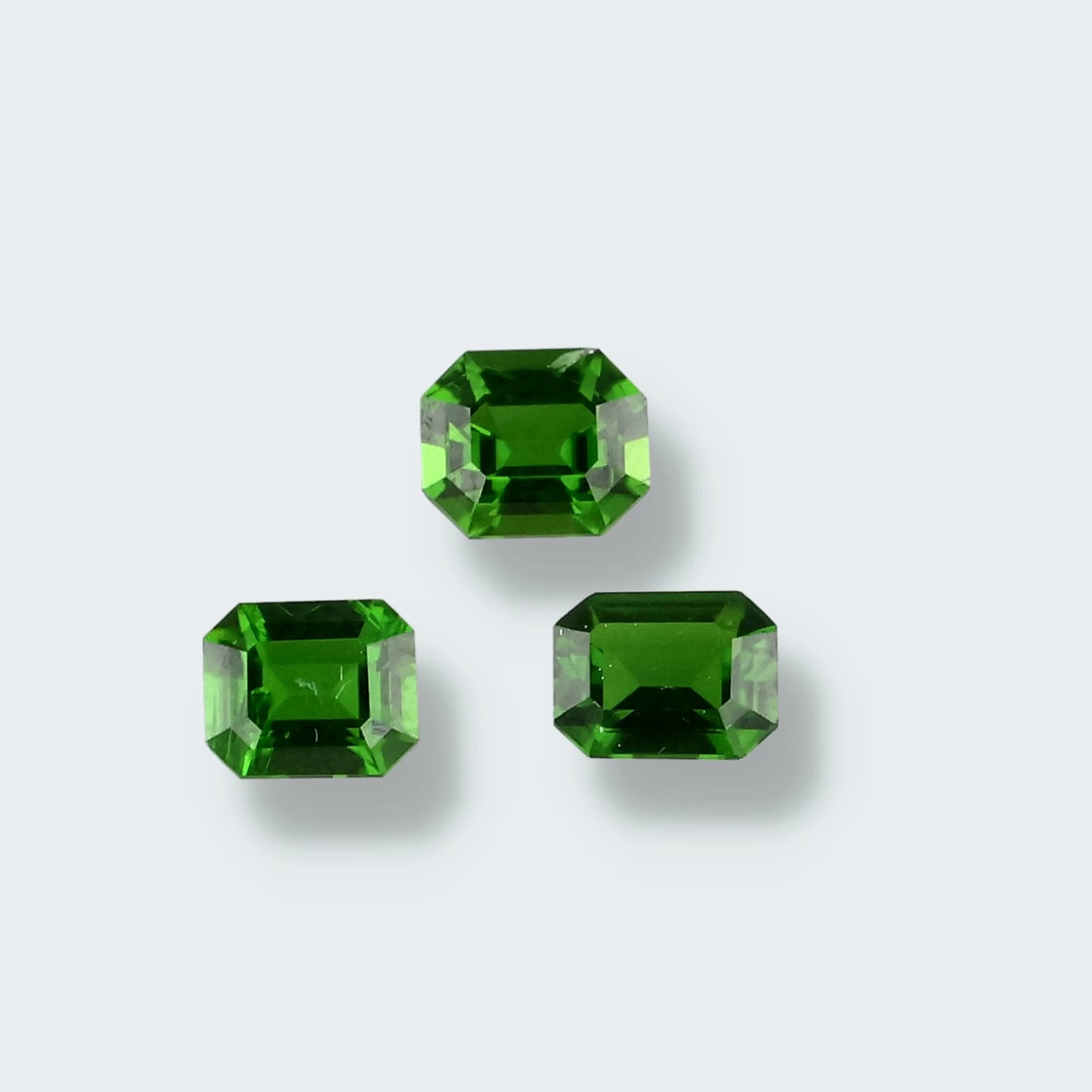 Chromdiopsid aus Russland geschliffen Set (2,1 ct)