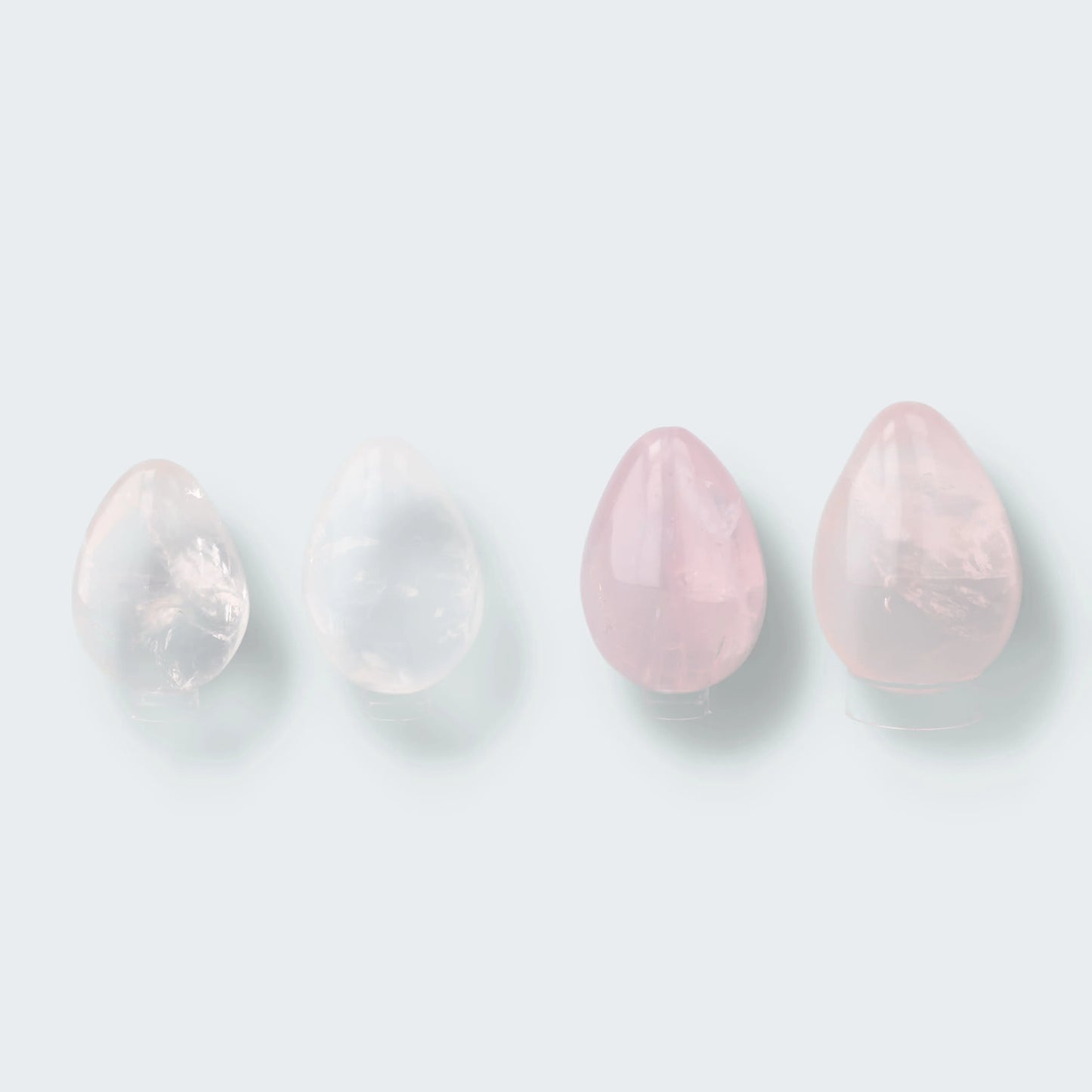 klares Rosenquarz Ei