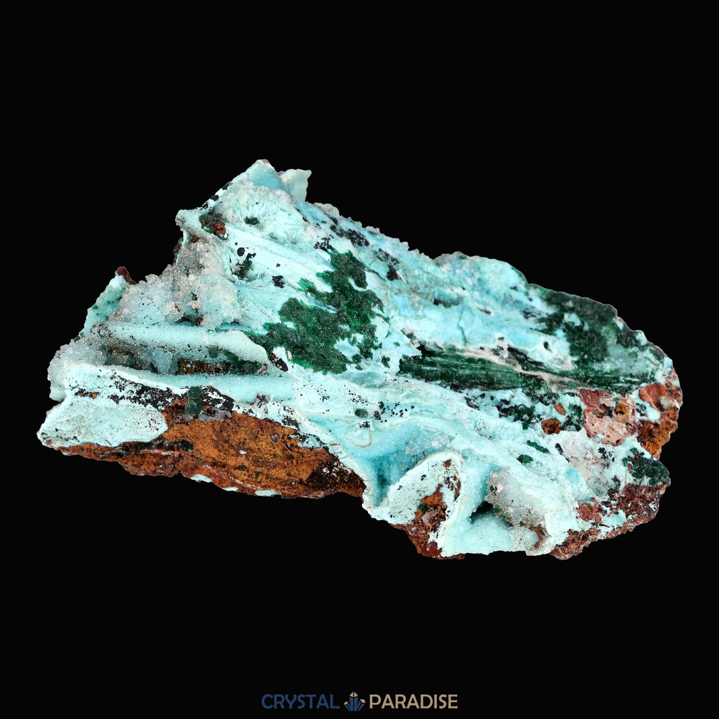 Chrysokoll Stufe aus Tenke-Fungurume, Kolwezi, Lualaba, DR Kongo (30g) - crystal paradise