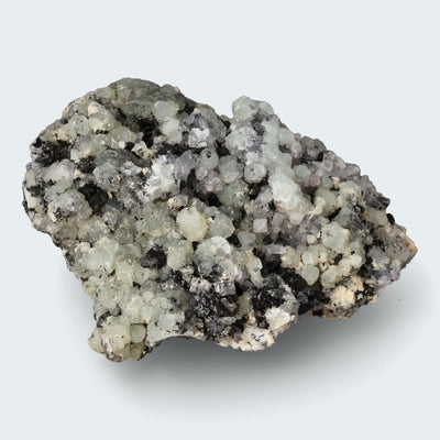Prehnit  und Quarz Handstufe aus Hubei, China (290g)