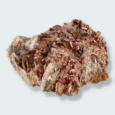 Vanadinit auf Baryt aus Mibladen, Marokko (85g)