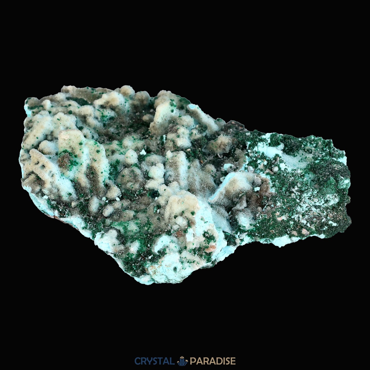 Chrysokoll Stufe aus Tenke-Fungurume, Kolwezi, Lualaba, DR Kongo (72g) - crystal paradise