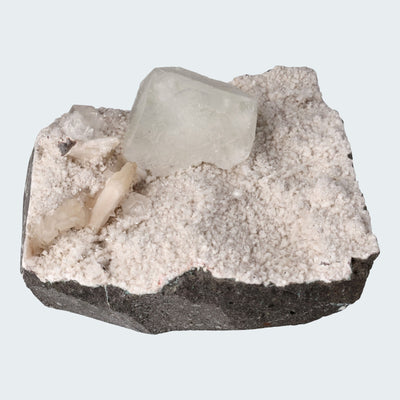 Grüner Apophyllit mit Stilbit Cluster aus Indien (669g)