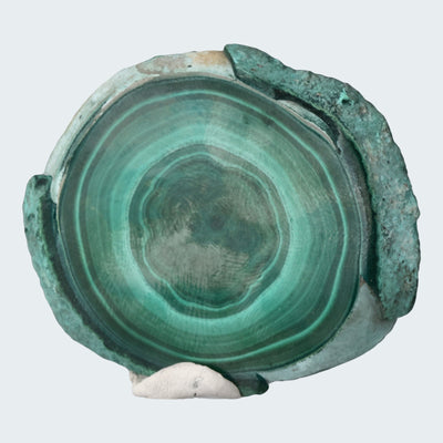 Malachit runde Scheibe aus dem Kongo - crystal paradise