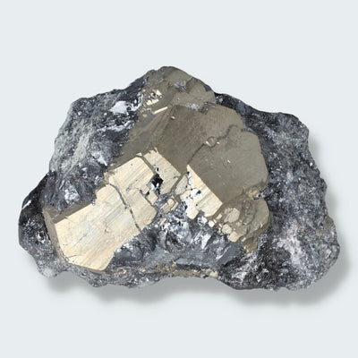 Pyrit mit Hämatit aus Elba, Italien (361g)