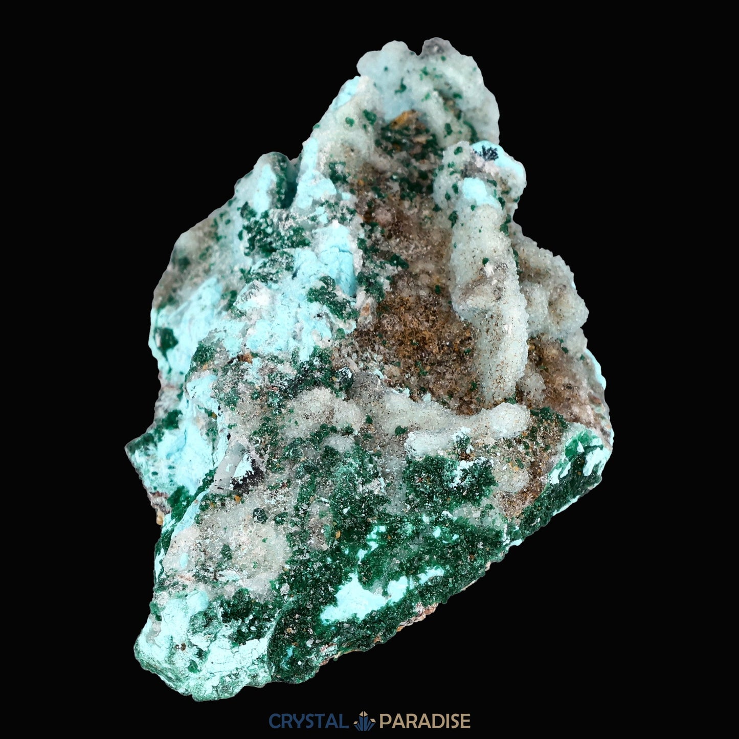 Chrysokoll Stufe aus Tenke-Fungurume, Kolwezi, Lualaba, DR Kongo (35g) - crystal paradise