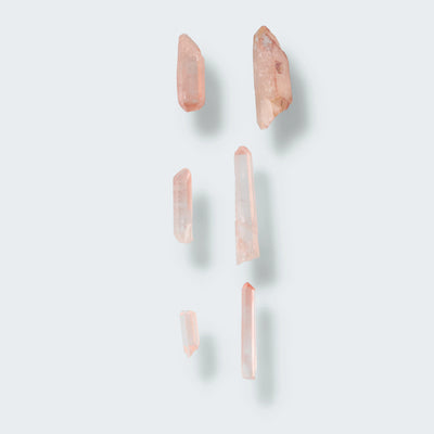 Roter Phantomquarz aus Sambia