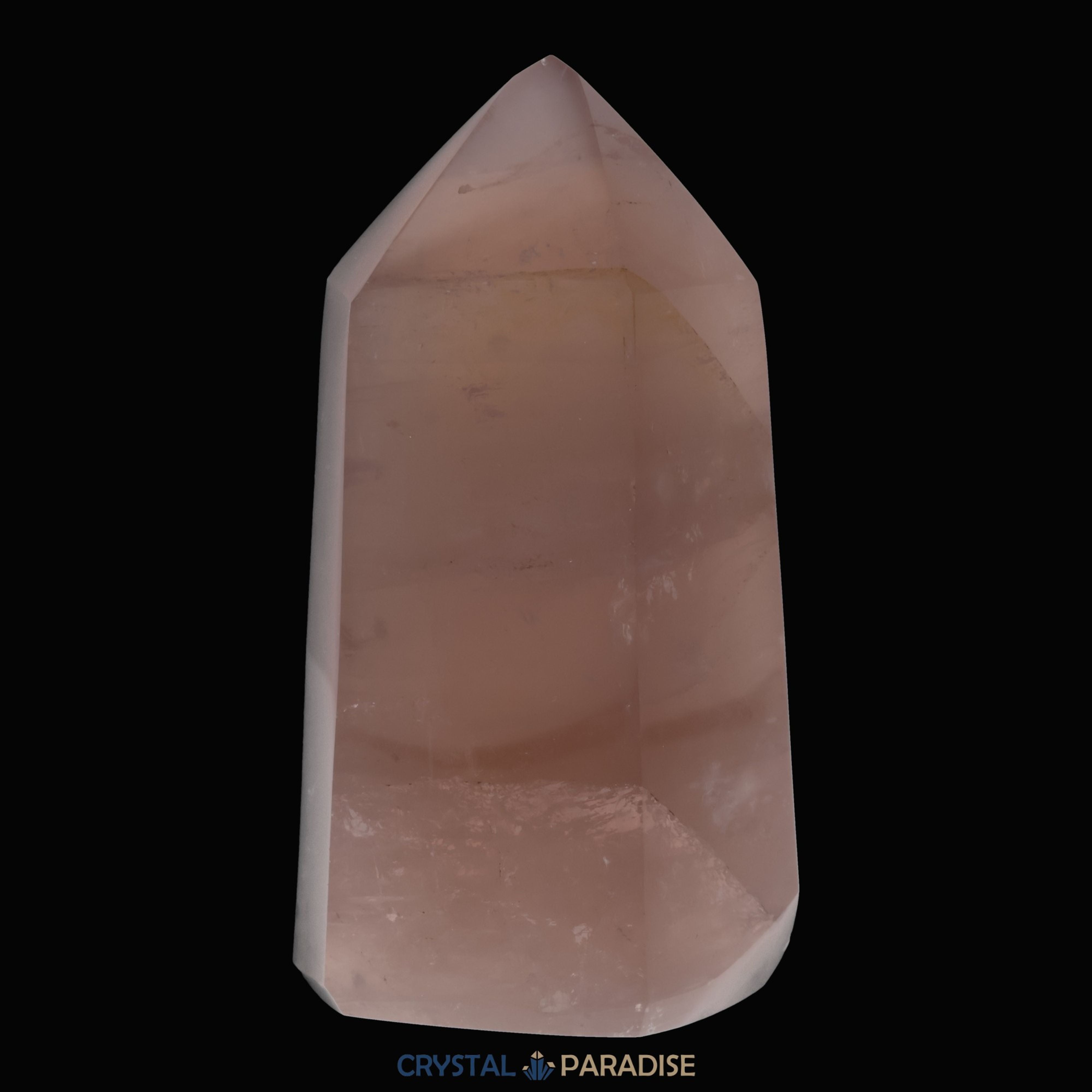 Rosenquarz Obelisk aus Brasilien 12 cm (679g) - crystal paradise