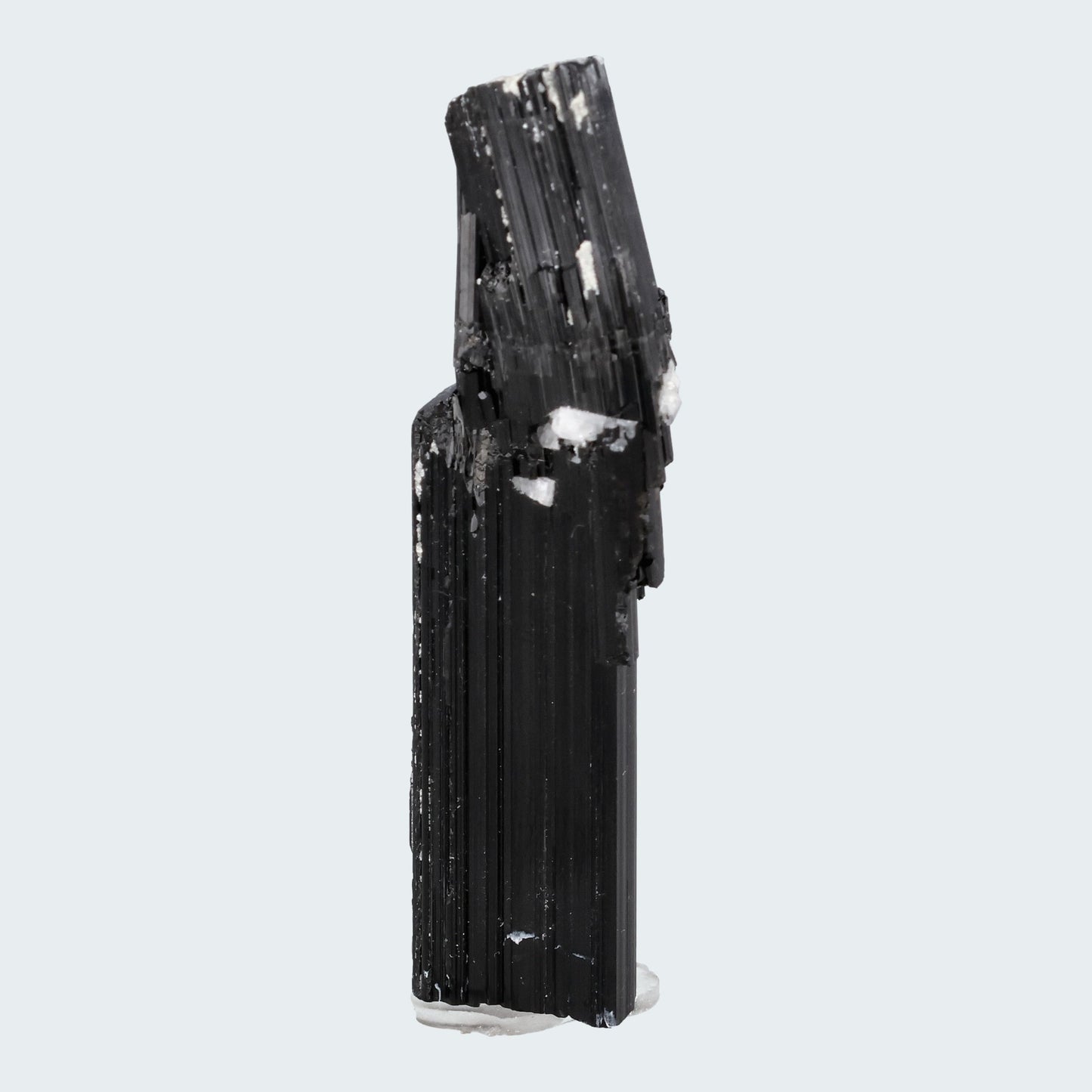 Schwarzer Schörl Turmalin an Himalaya Bergkristall (11,5g) - crystal paradise