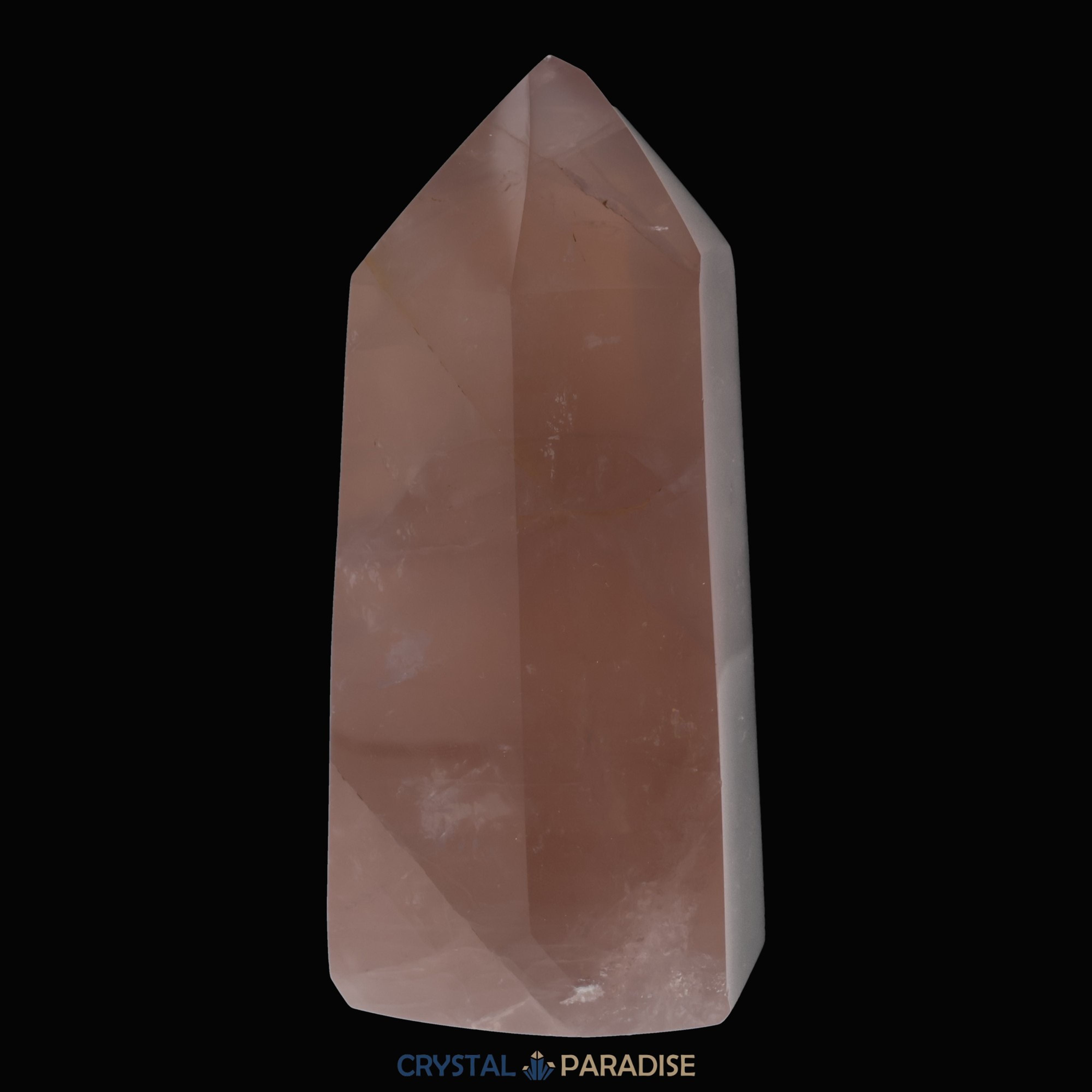 Rosenquarz Obelisk aus Brasilien 12 cm (679g) - crystal paradise