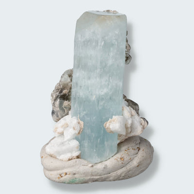 Aquamarin Kristall mit Feldspat aus Pakistan (19g)