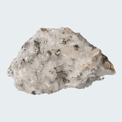 Pyrit an Bergkristall aus Indonesien (612g)