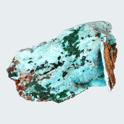 Chrysokoll Stufe aus Tenke-Fungurume, Kolwezi, Lualaba, DR Kongo (30g) - crystal paradise