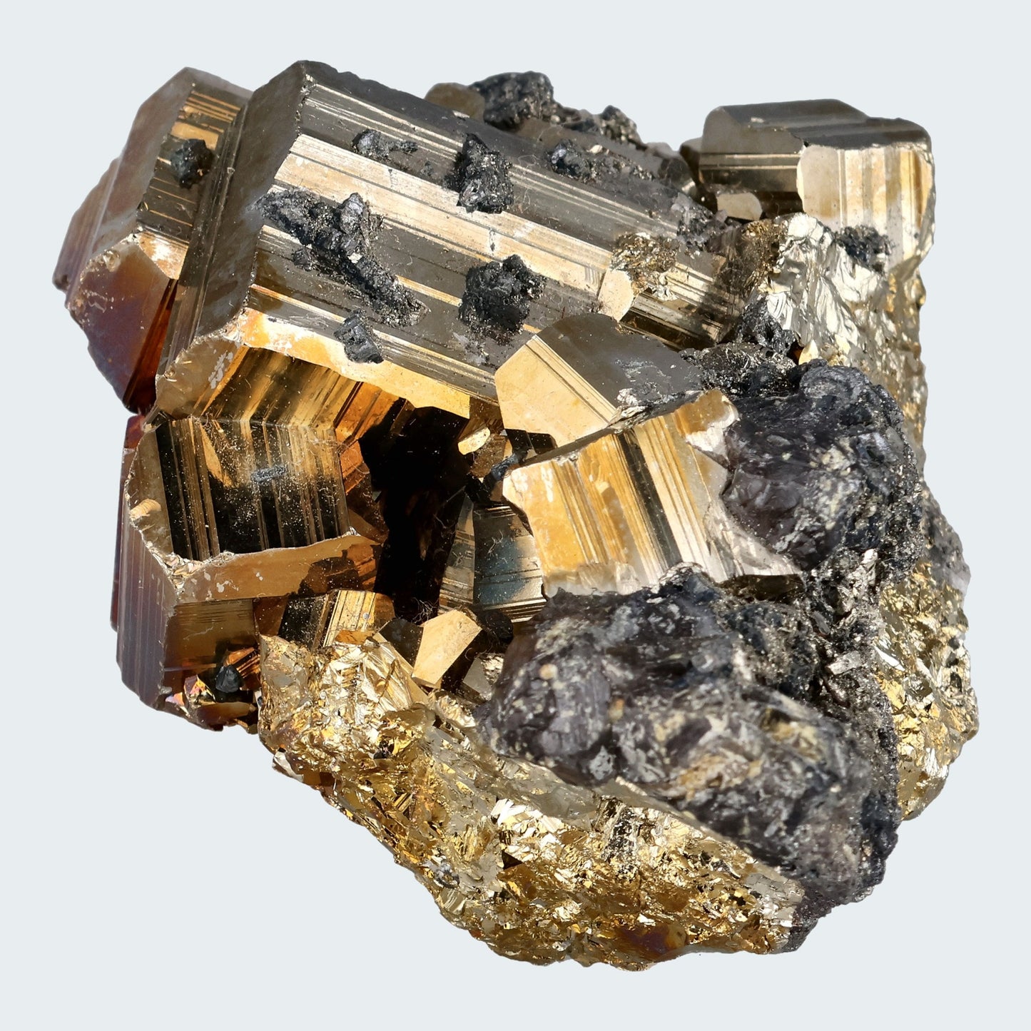 Regenbogen Pyrit aus Indonesien (159g) - crystal paradise