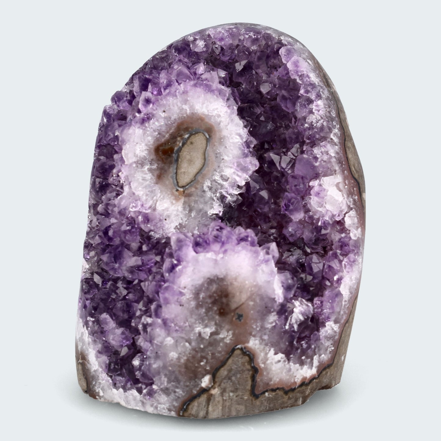 Achatisierter Amethyst Druse aus Uruguay (590g)
