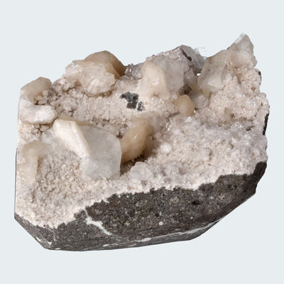 Grüner Apophyllit mit Stilbit Cluster aus Indien (836g)