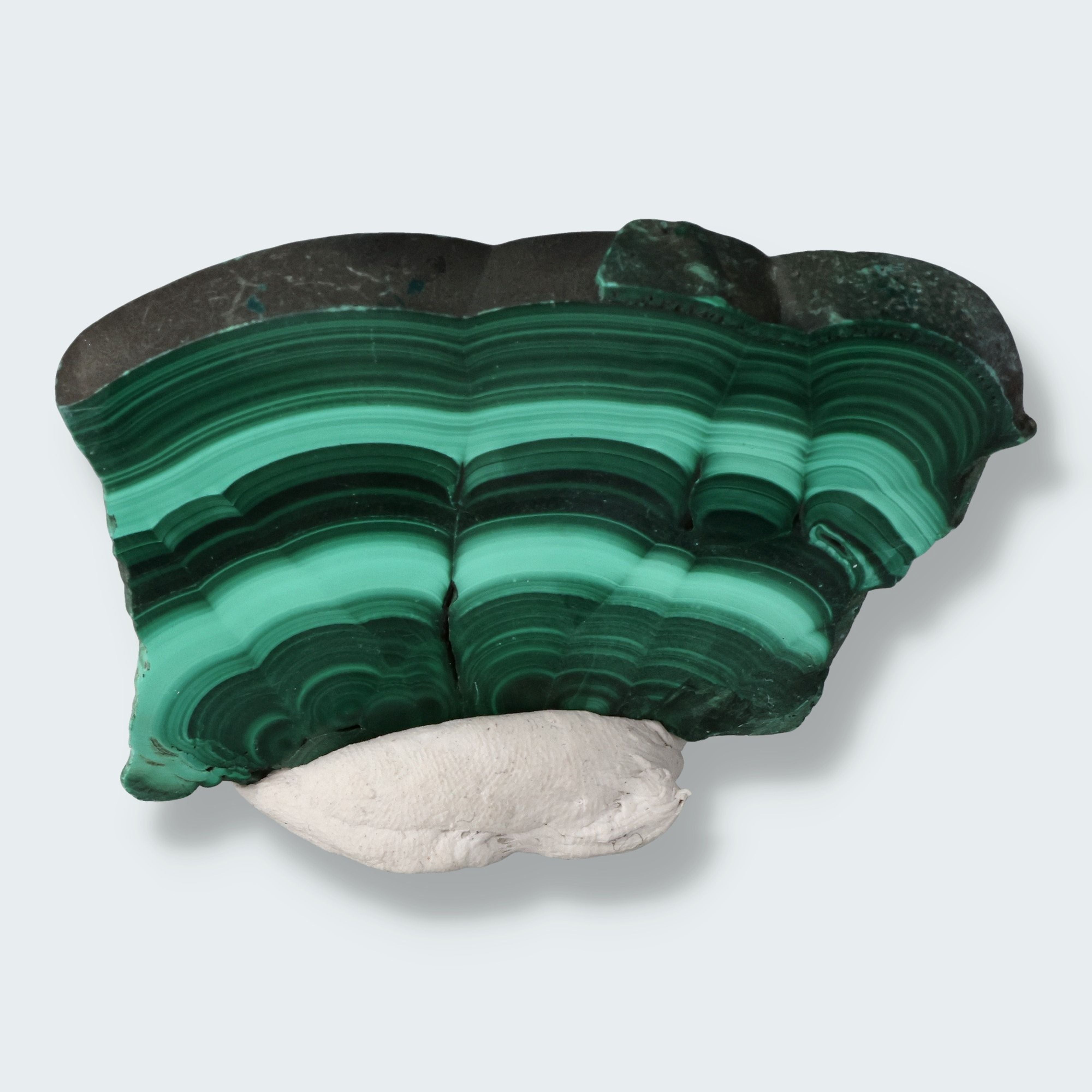 Malachit Scheibe aus dem Kongo